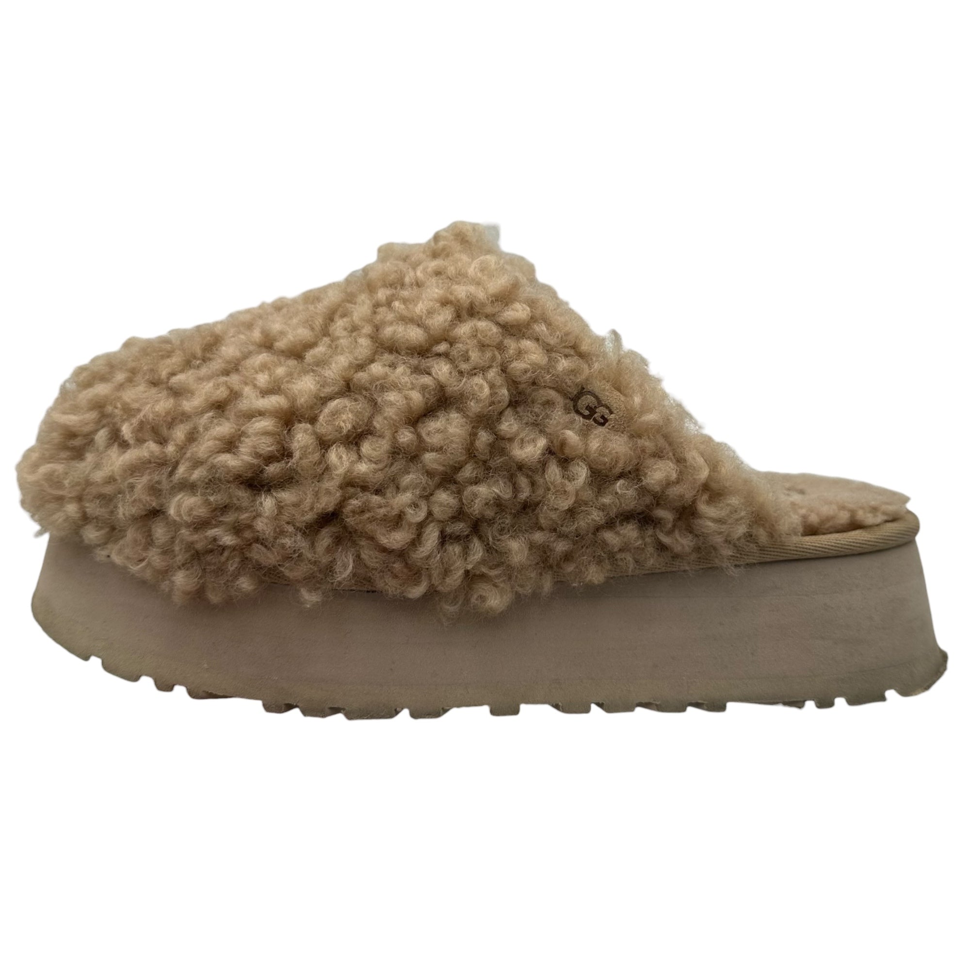 UGG(アグ) Maxi Curly Platform Sandal マキシ カーリー プラットフォーム プードル サンダル S/N1133171 24 ベージュ