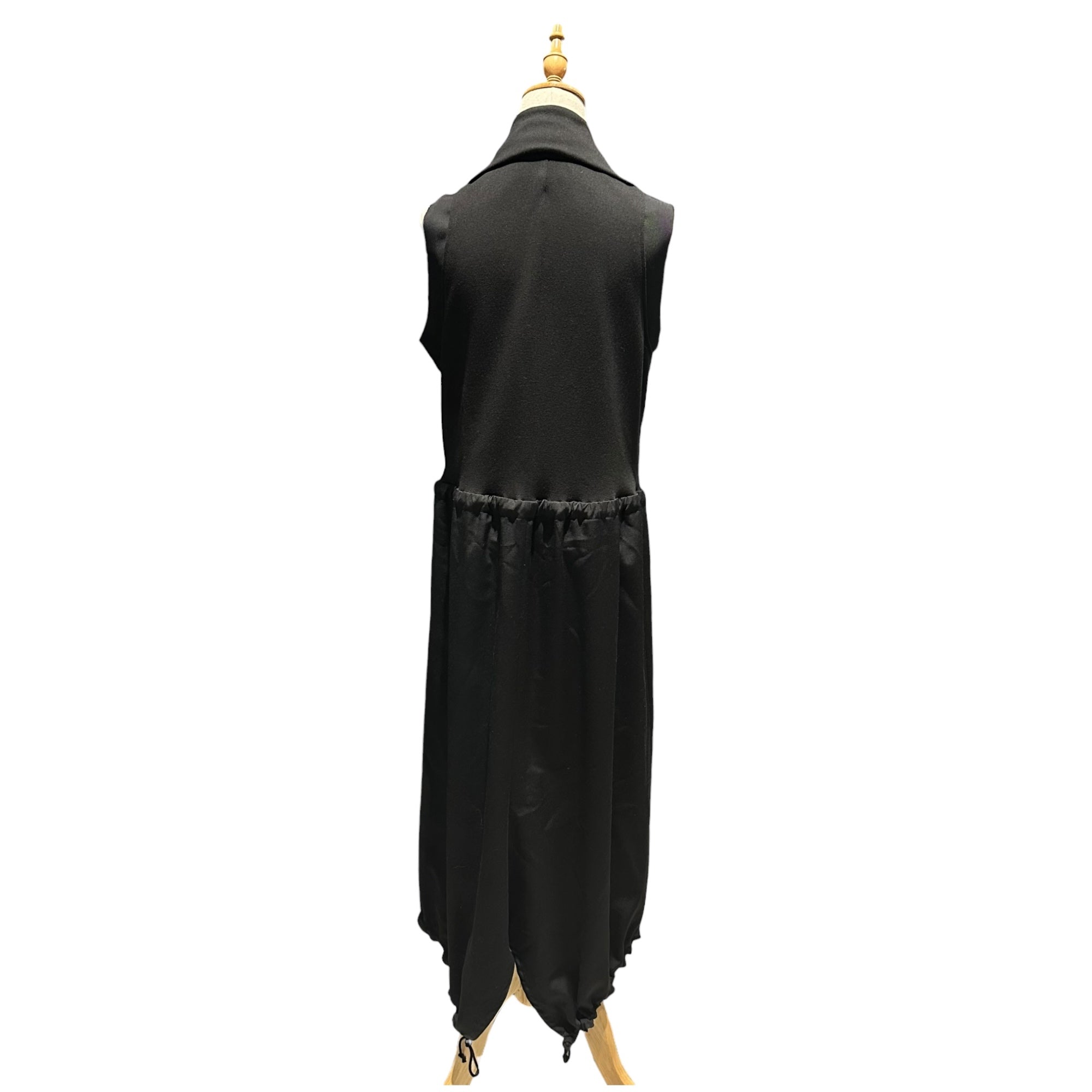 Y's(ワイズ) 2022AW WOOL GABARDINE COMBINATION DRESS ウール ギャバジン コンビーネーション ドレス YE-D02-807 1(S程度) ブラック