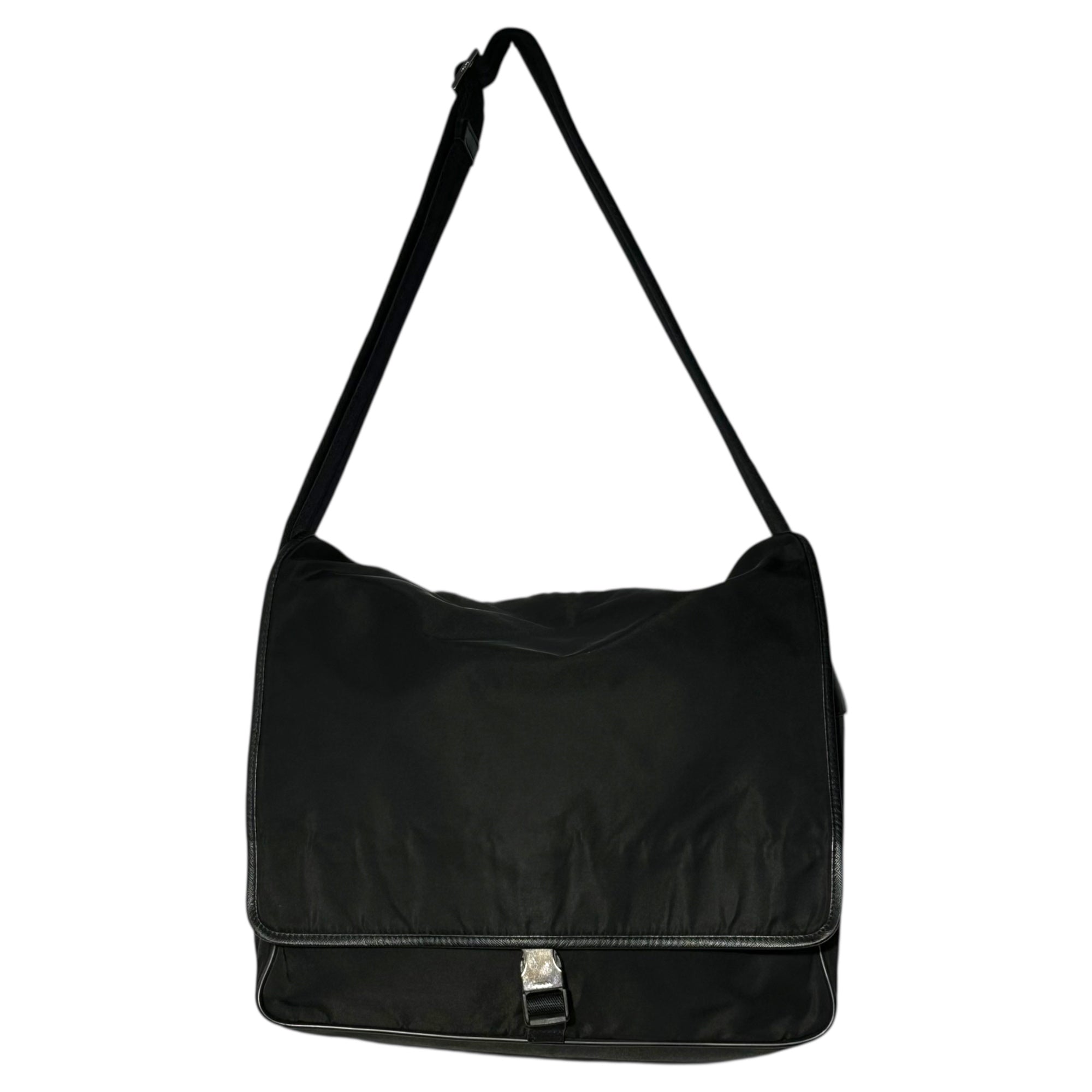 PRADA(プラダ) BORSA A TRACOLLA Messenger Bag ナイロン メッセンジャー バッグ VI158M ブラック ショルダー バッグ