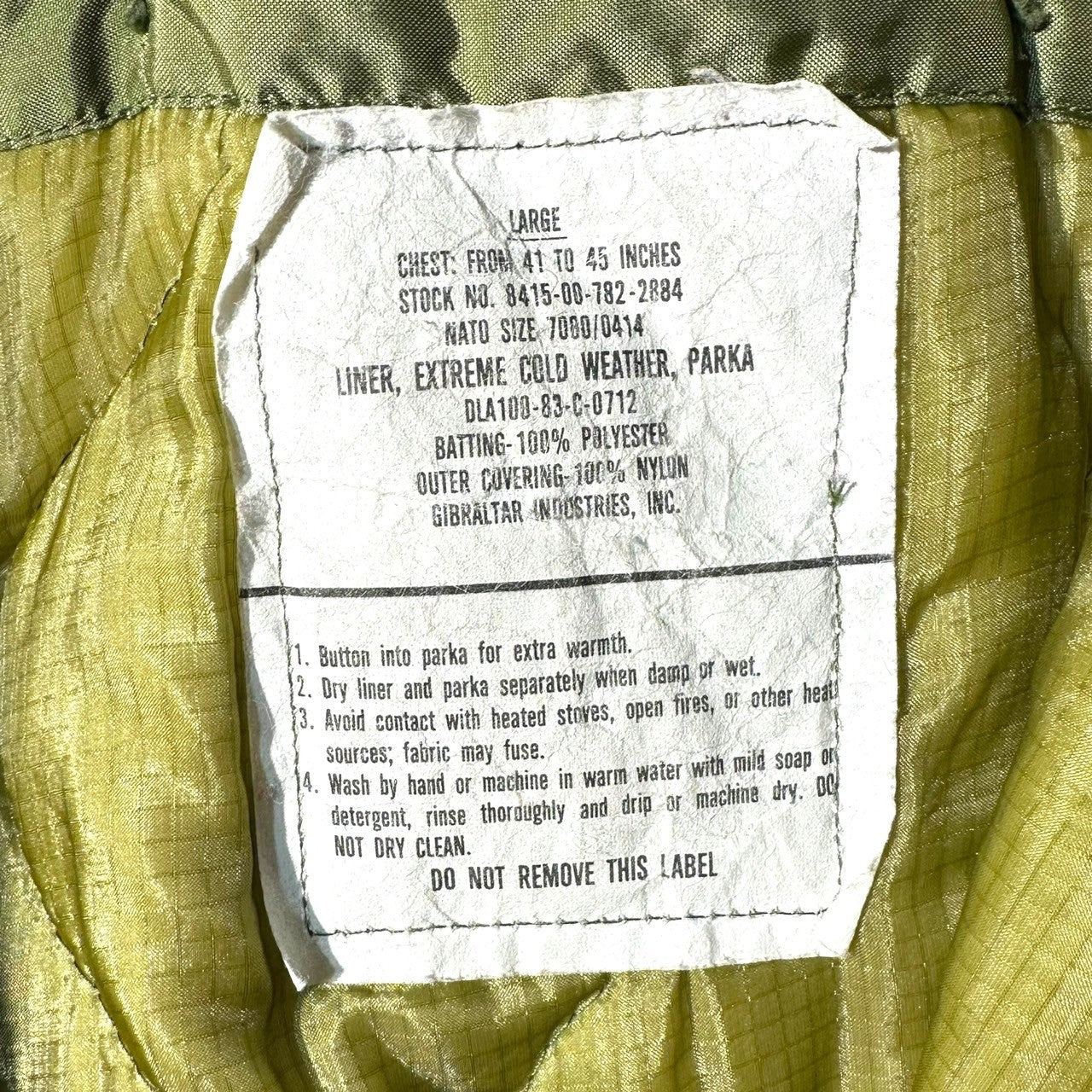US ARMY(アメリカ軍) 80's M65 fishtail mod coat ライナー付 フィッシュ テール モッズ コート 8415-00-782-3218 MEDIUM オリーブ 82年製 ヴィンテージ ミリタリー 実物 SO-SEW STYLES