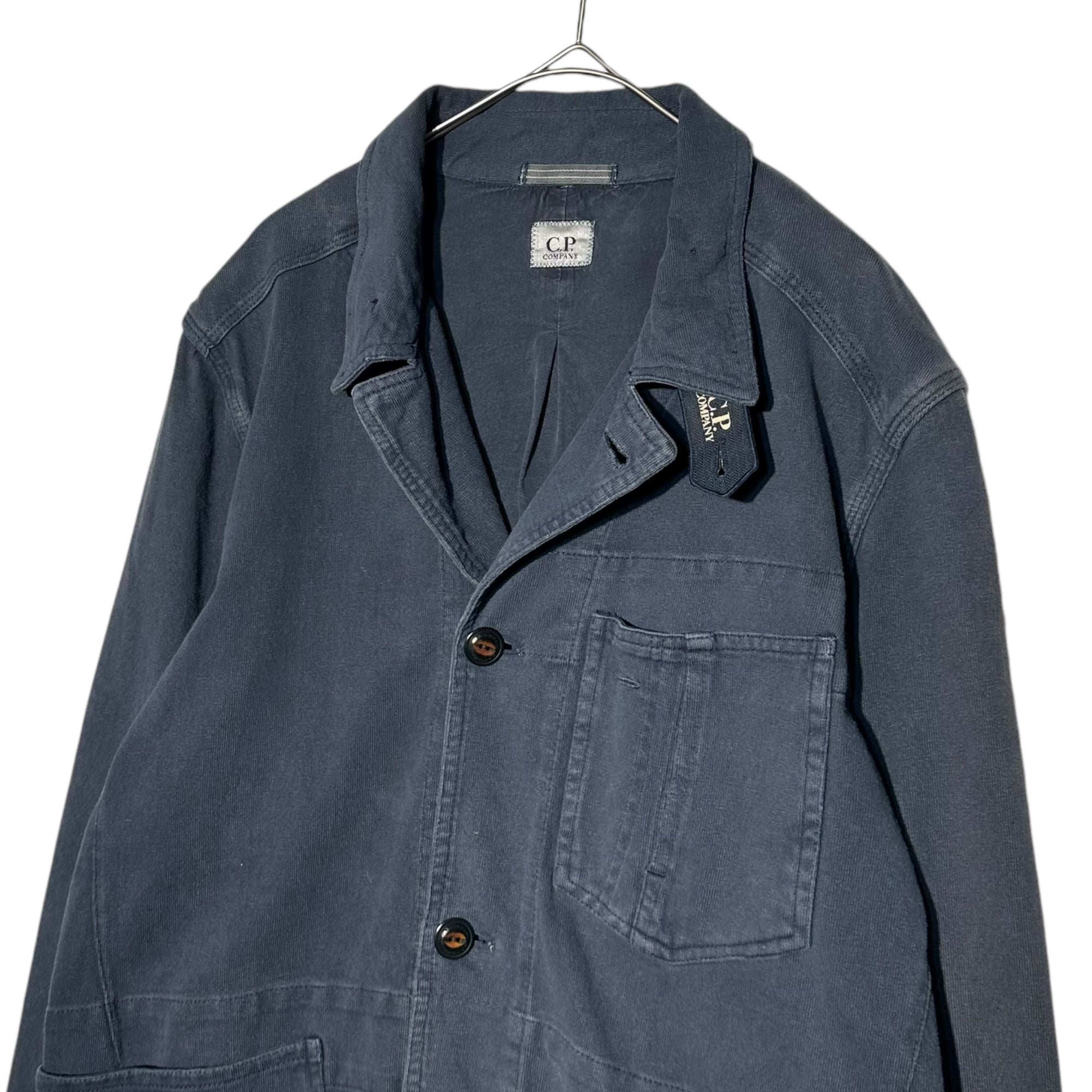 C.P.COMPANY(シーピーカンパニー) 2010~'s sweatshirt coverall jacket chinstrap logo スウェット カバーオール ジャケット チンストラップ ロゴ M ネイビー