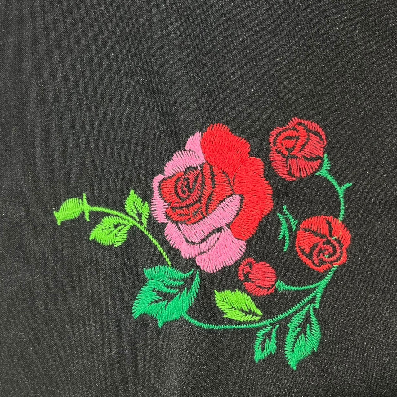 COMME des GARCONS HOMME PLUS(コムデギャルソンオムプリュス) 22SS 花の存在期 Floral Embroidery Polyester Wide T-Shirt 花刺繍 ポリエステル ワイド Tシャツ PI-T029 L ブラック AD2021