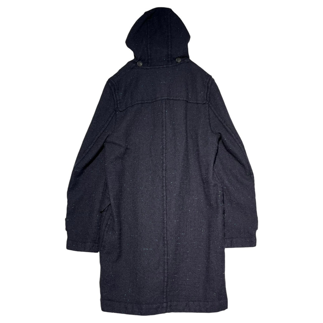 COMME des GARCONS SHIRT(コムデギャルソンシャツ) 00's NEP plaid duffel coat 00年代 ネップ 格子柄 ダッフルコート FW09084 S ネイビー