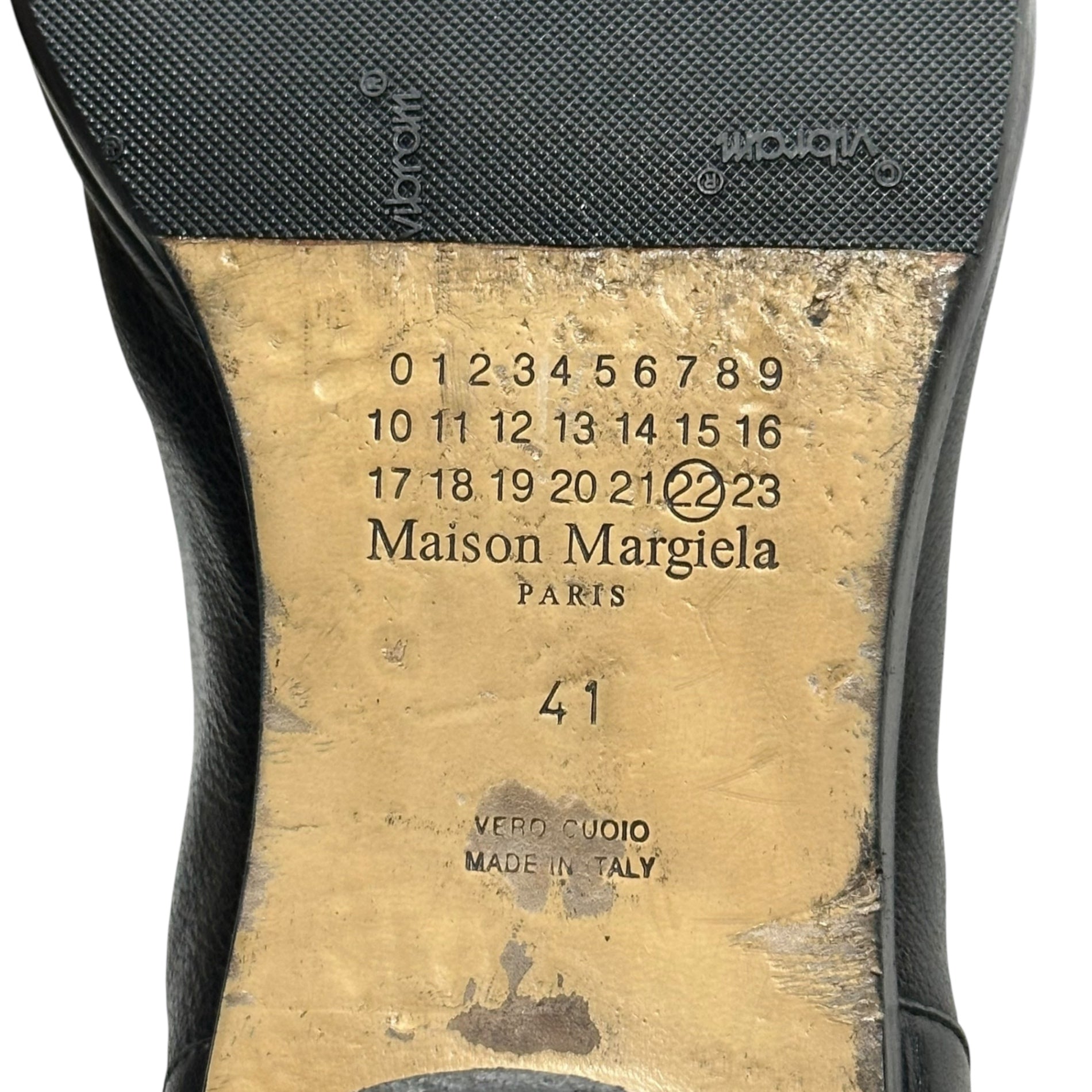 MAISON MARGIELA(メゾンマルジェラ) Tabi Ankle Boots - 30mm Heel 足袋 アンクル ブーツ ヒール 41(26.5cm程度) ブラック タビ 3cm