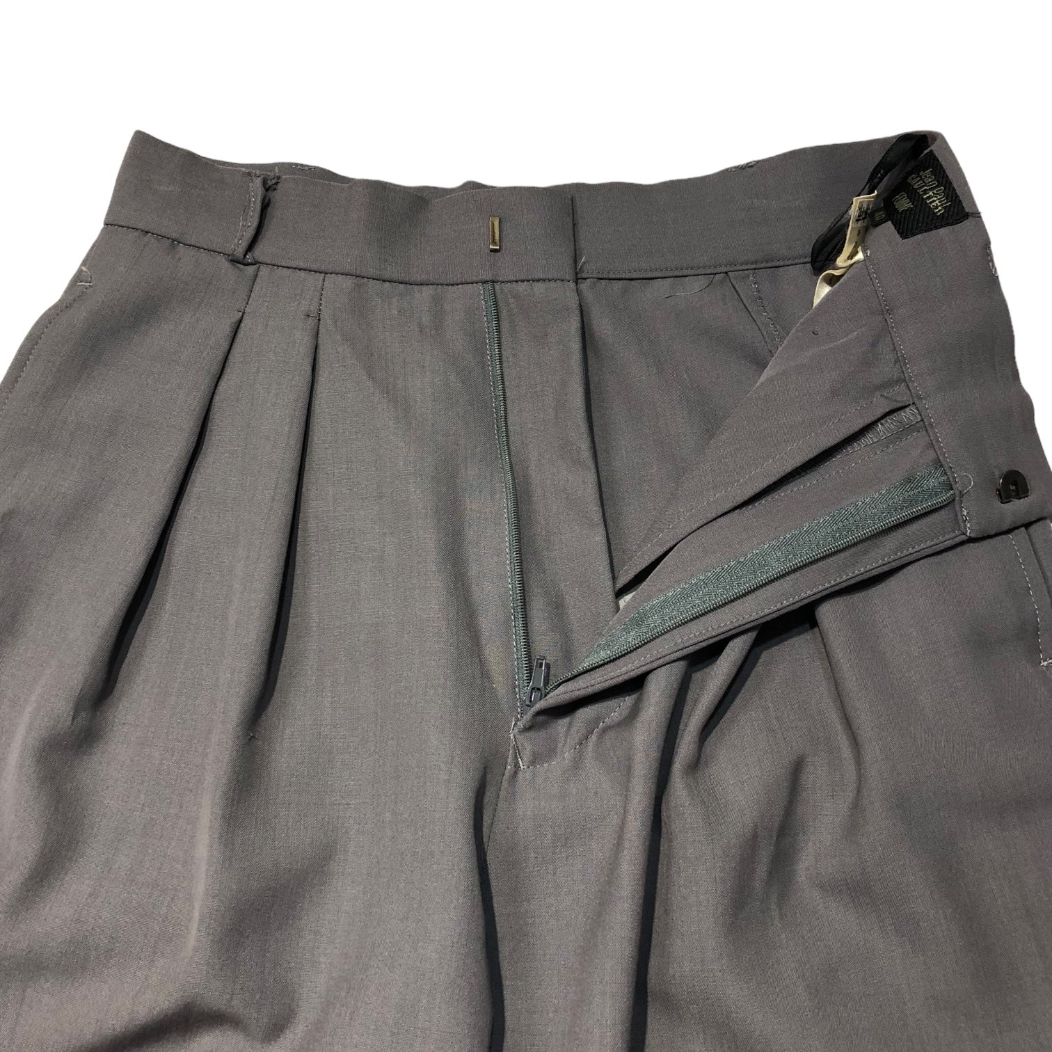 Jean Paul GAULTIER FEMME(ジャンポールゴルチエファム) 90’s 3B jacket design setup 3Bジャケット デザイン セットアップ 40(L程度) グレー スラックス テーラード スーツ