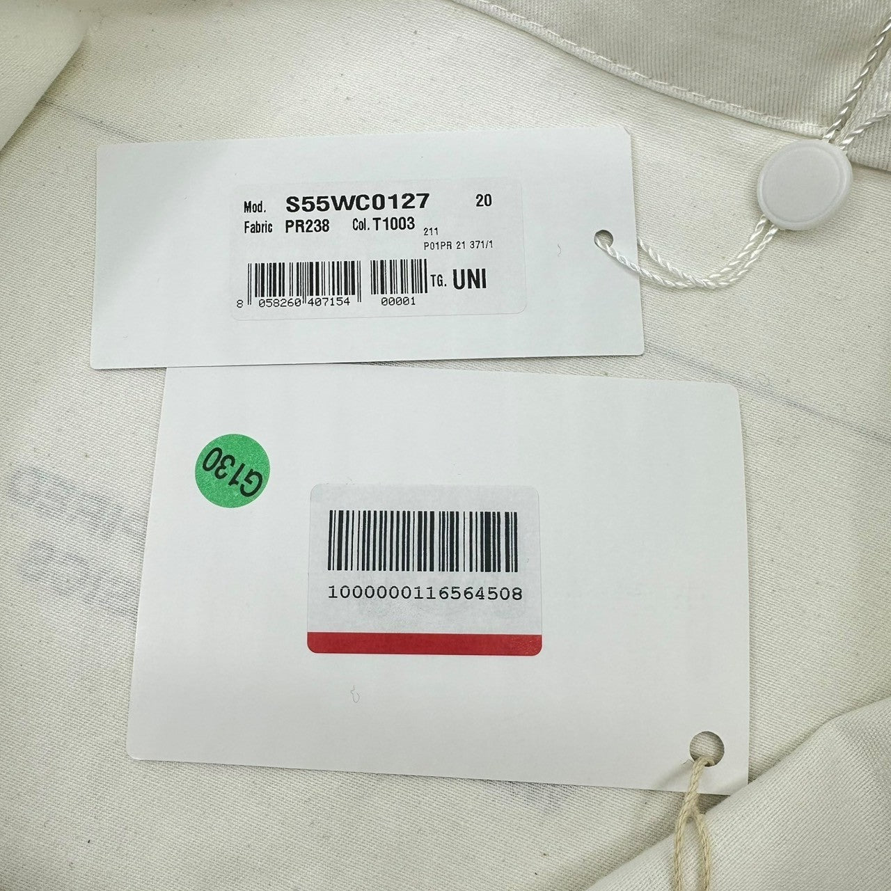 MAISON MARGIELA(メゾンマルジェラ) 21SS ICON Logo Tote Bag ロゴ トートバッグ S55WC0127 ホワイト エコバッグ