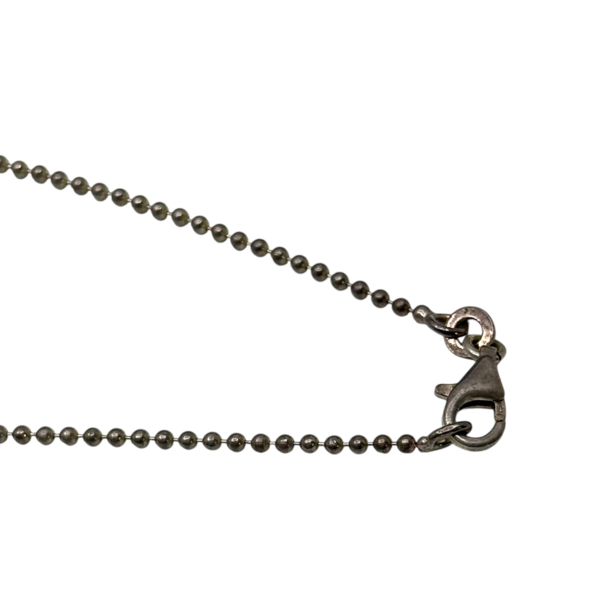 STONE BELLY(ストーンベリー) 925 Silver STONE FACED DEMON ストーン フェイスド デーモン ネックレス オレンジ石 シルバー ジュエリー ストックホルム発ブランド