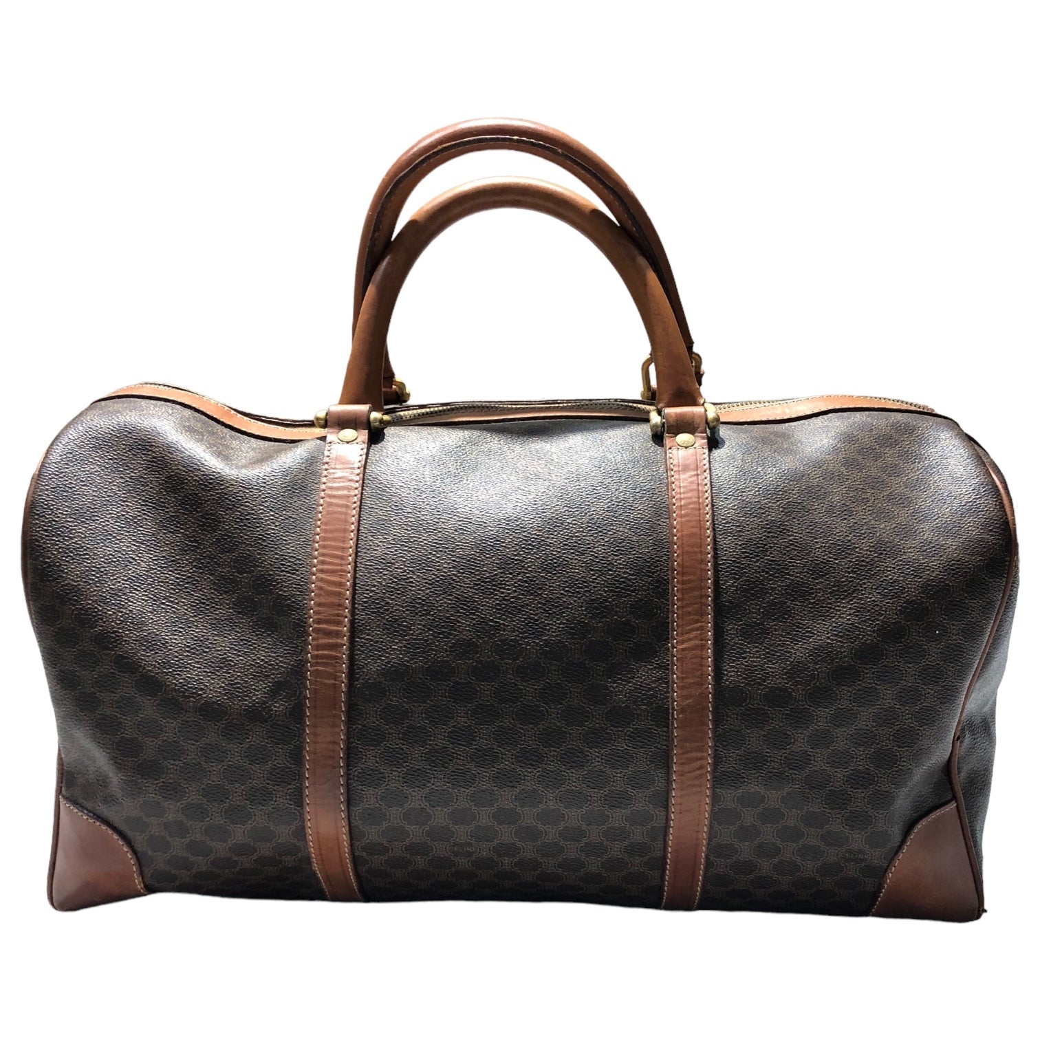 CELINE(セリーヌ) vintage macadam boston bag ヴィンテージ マカダム ボストン バッグ M08 ブラウン イタリア製 旅行 鞄 OLD