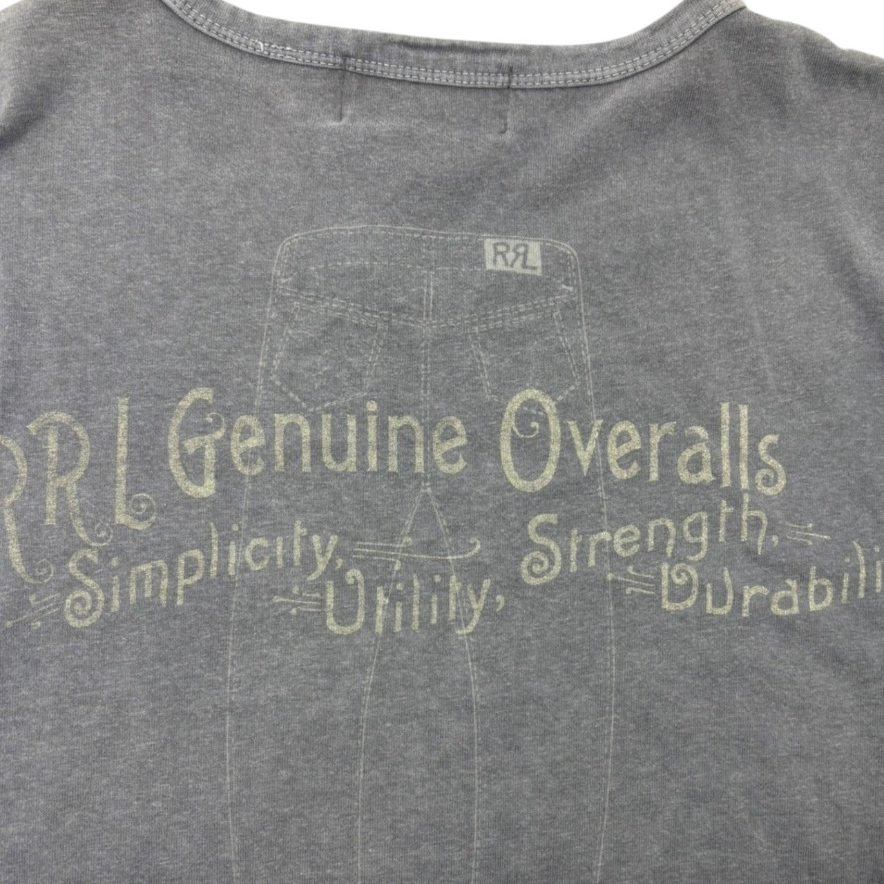 RRL(ダブルアールエル) Circle Logo Crew Neck T-Shirt サークル ロゴ クルーネック Tシャツ MNRRTSHM1N00079 L ネイビー