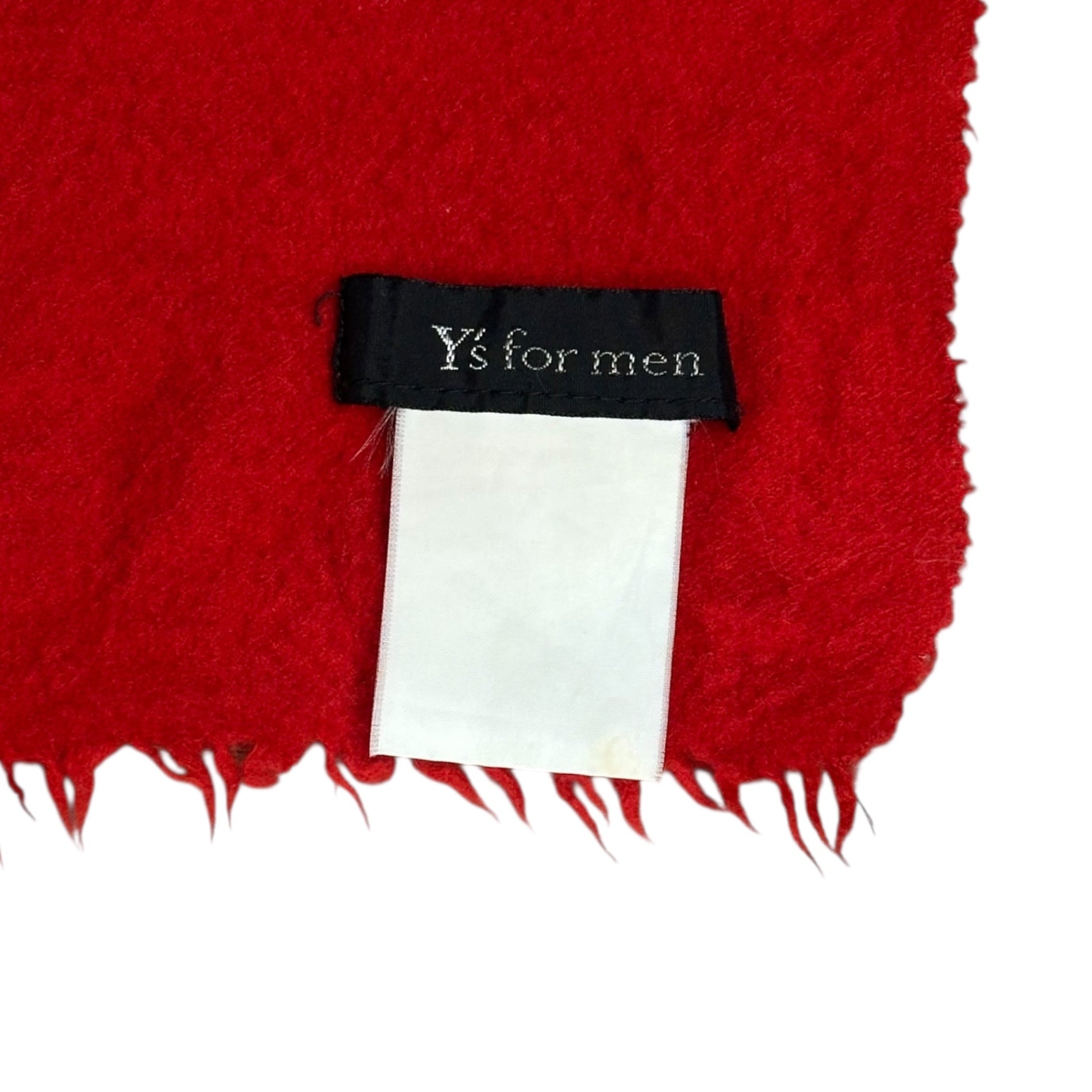 Y's for men(ワイズフォーメン) Wool felted stole scarf ウール縮絨 ストール マフラー レッド