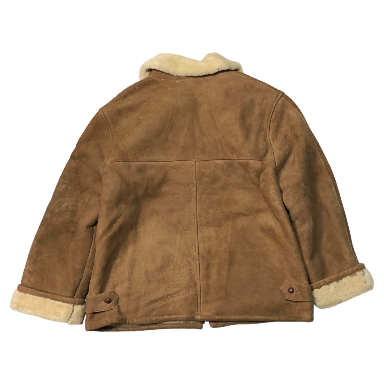 VINTAGE(ヴィンテージ) 80~90's genuine shearling jacket ムートンジャケット ヴィンテージ ベージュ×アイボリー