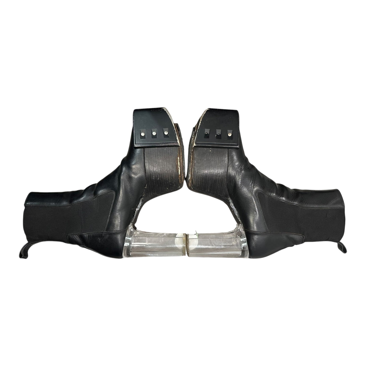 Rick Owens(リックオウエンス) GRILL KISS BOOTS グリル キスブーツ RU02A5825 43 ブラック