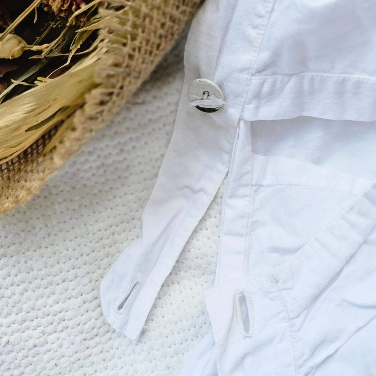 VINTAGE(ヴィンテージ) white drawers cotton pants コットンのレース付きドロワーズパンツ FREE/約W:36cm,H:60cm,丈:67cm ホワイト