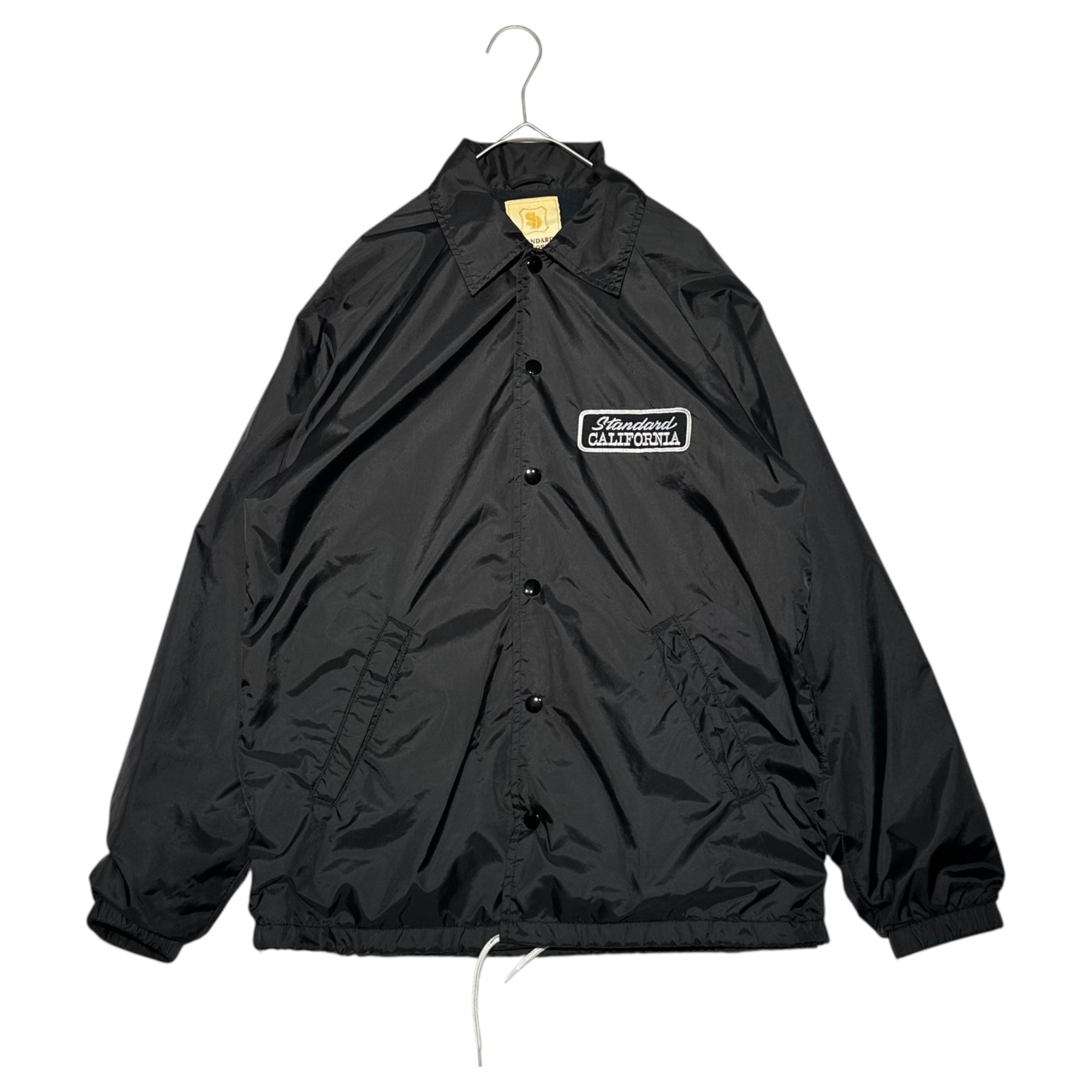STANDARD CALIFORNIA(スタンダードカリフォルニア) Logo Patch Coach Jacket ロゴ ワッペン コーチ ジャケット S ブラック 完売品 ナイロン