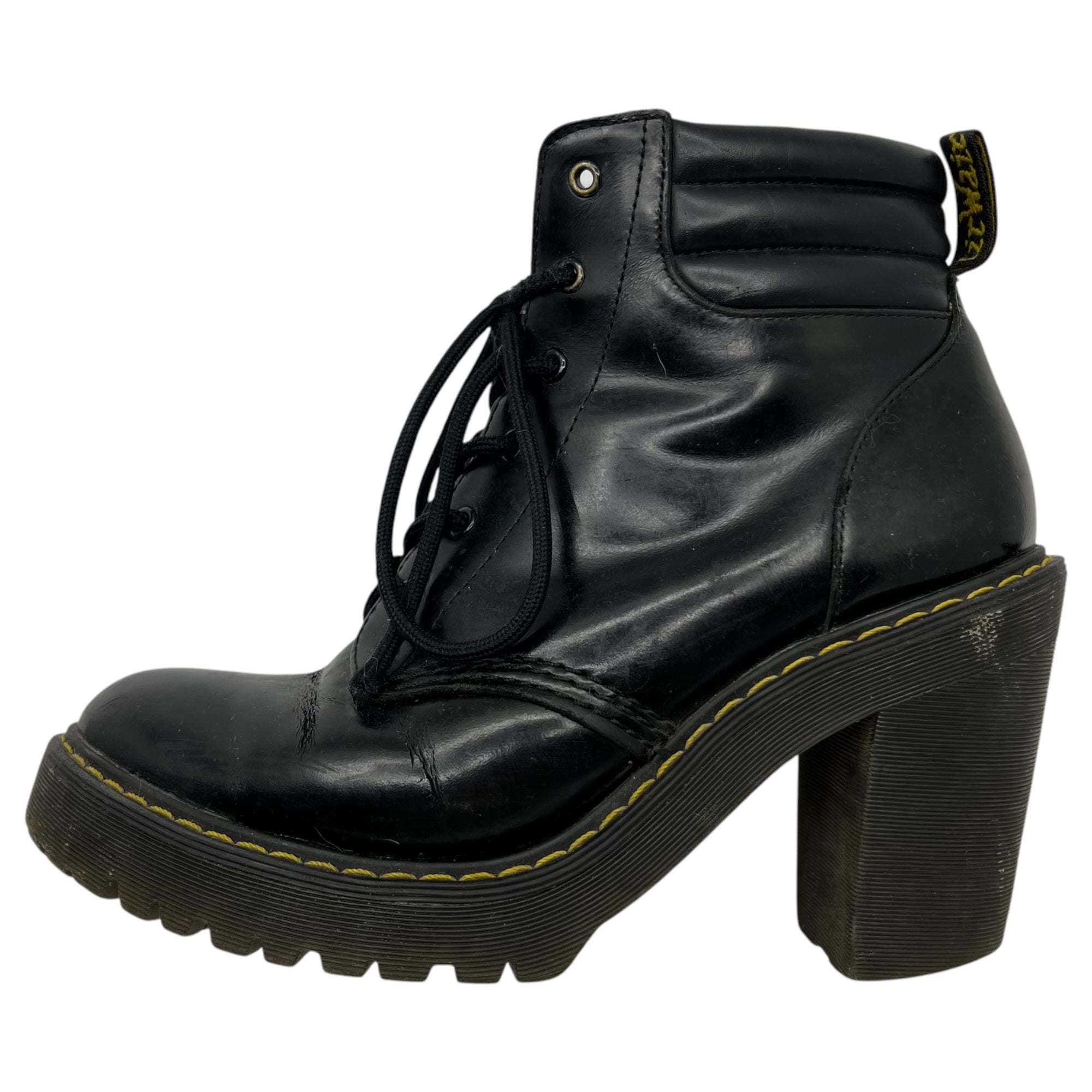 DR.MARTENS(ドクターマーチン) Patent leather 6 hole wide heel boots パテントレザー 6ホール ワイドヒール ブーツ UK5(24.0cm程度) ブラック