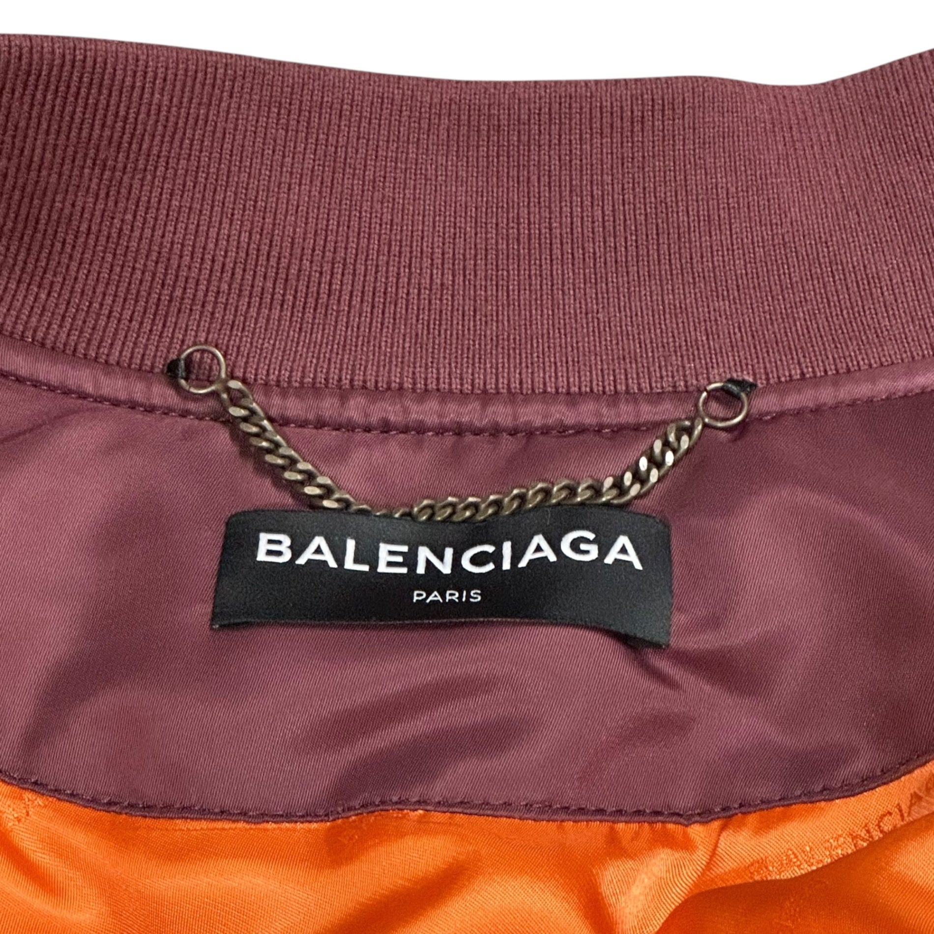 BALENCIAGA(バレンシアガ) 17AW Nylon Cotton Bomber Flight Jacket ナイロン 中綿 ボンバー フライト ジャケット 486235 TWD13 48(M程度) ワインレッド