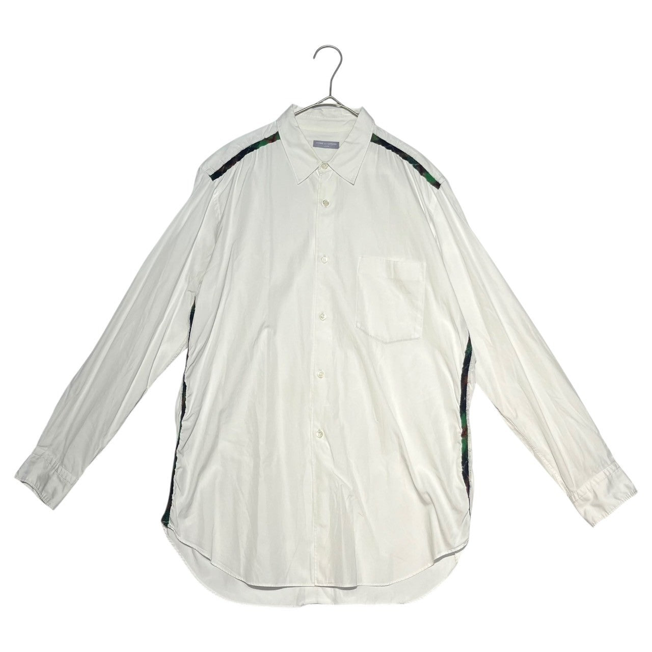 COMME des GARCONS HOMME(コムデギャルソンオム) 90's Shoulder line wide silhouette  shirt 肩ライン ワイドシルエット シャツ 田中オム FREE ホワイト 品質表示タグ印字消え