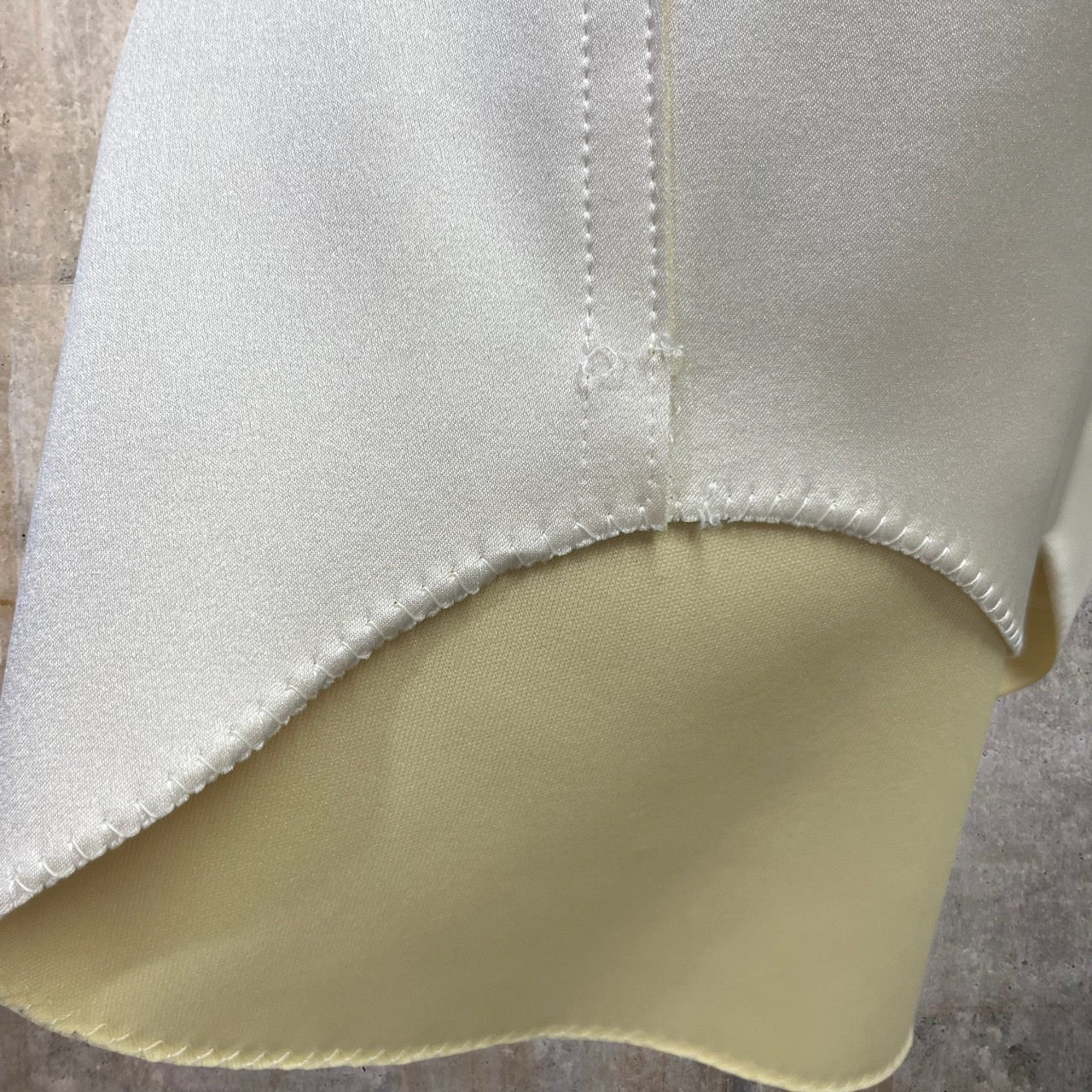 TOGA PULLA(トーガプルラ) ジャージィネックハーフジッププルオーバー TP02-FJ227 36(S) アイボリー