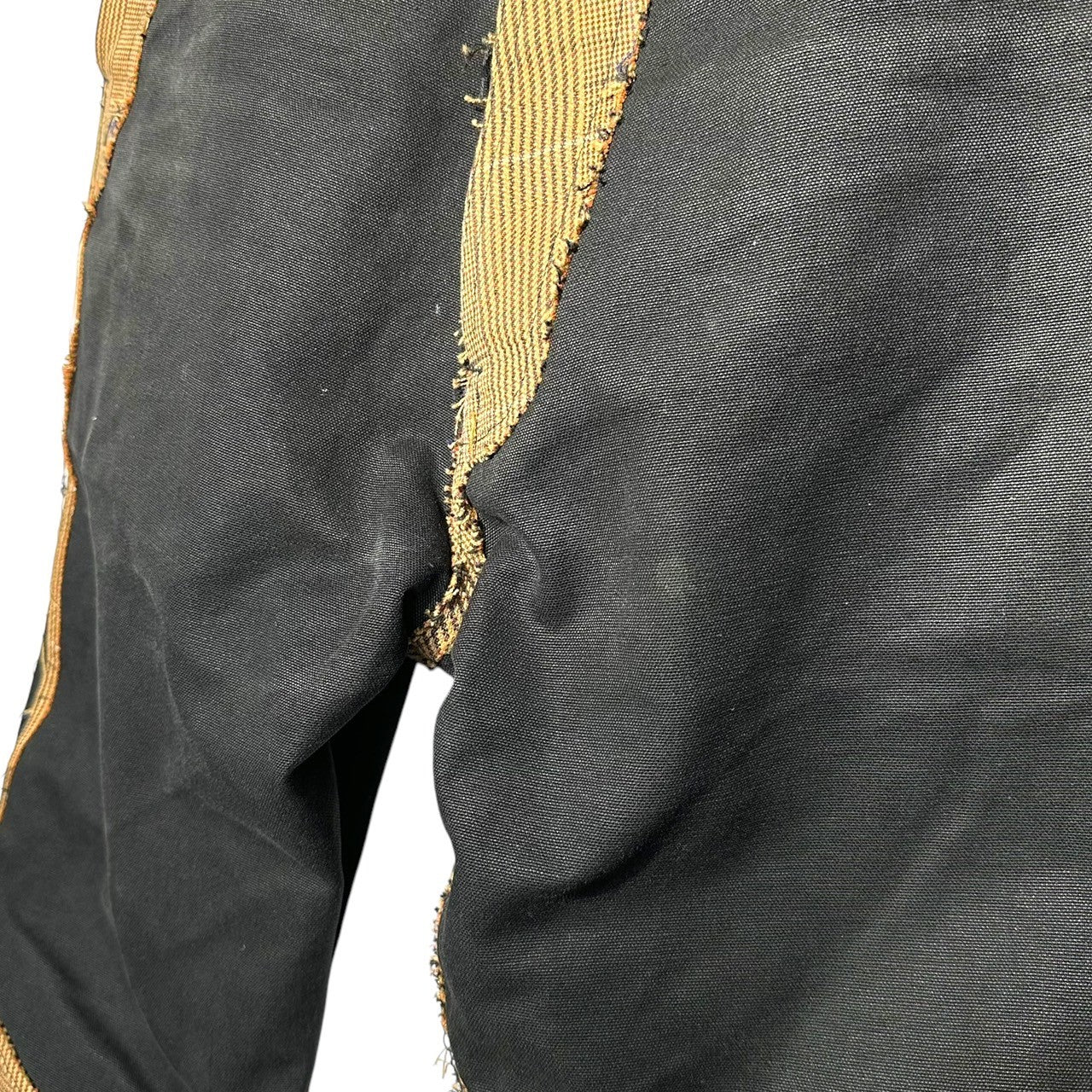 Christopher Nemeth(クリストファーネメス) Check switching duck overalls チェック切替 ダック オーバーオール S ブラック×ブラウン