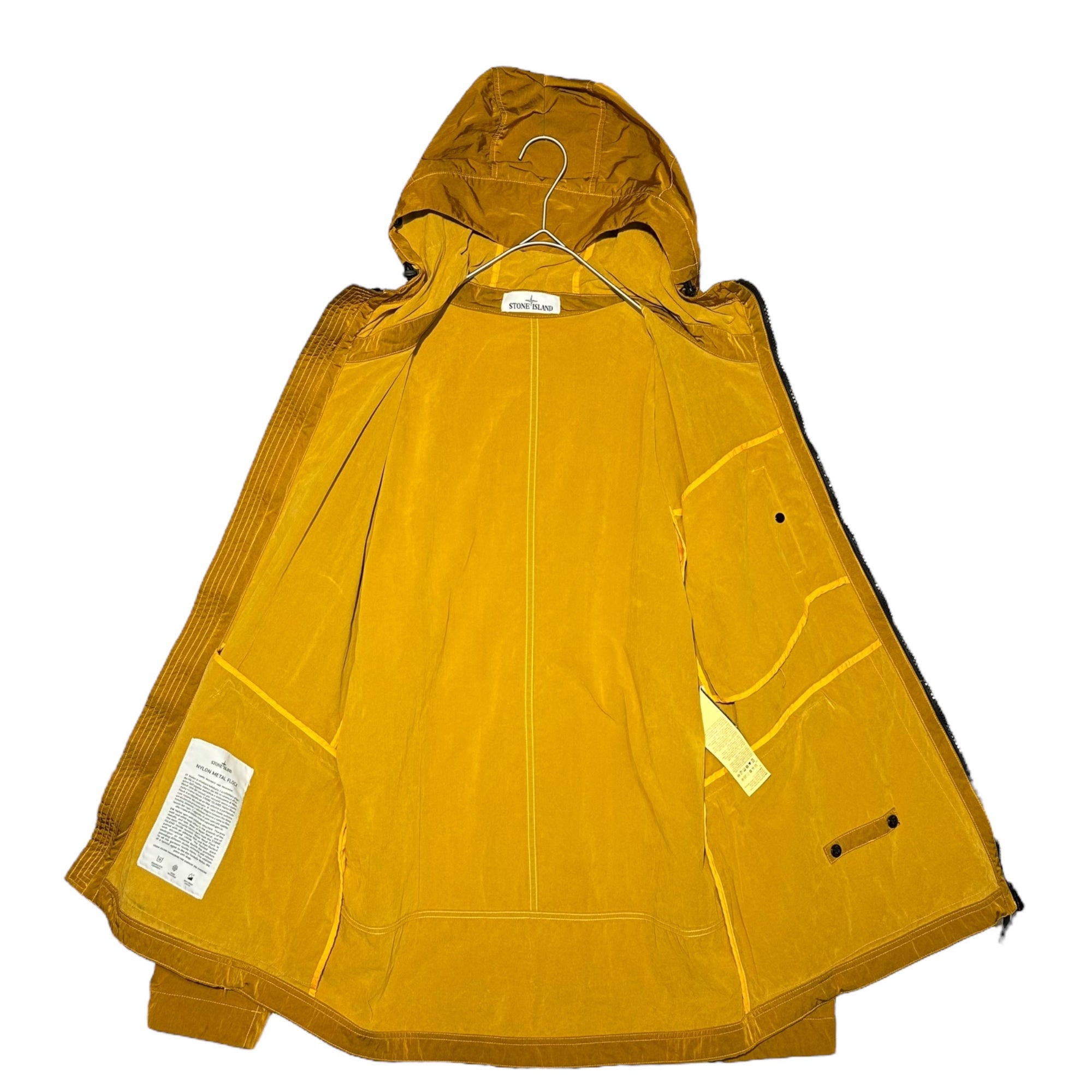 STONE ISLAND(ストーンアイランド) 2017 Orange Nylon Metal Flock Hooded Jacket オレンジ ナイロン メタル フロック フーデッド ジャケット 6715Q0936 XL オレンジ