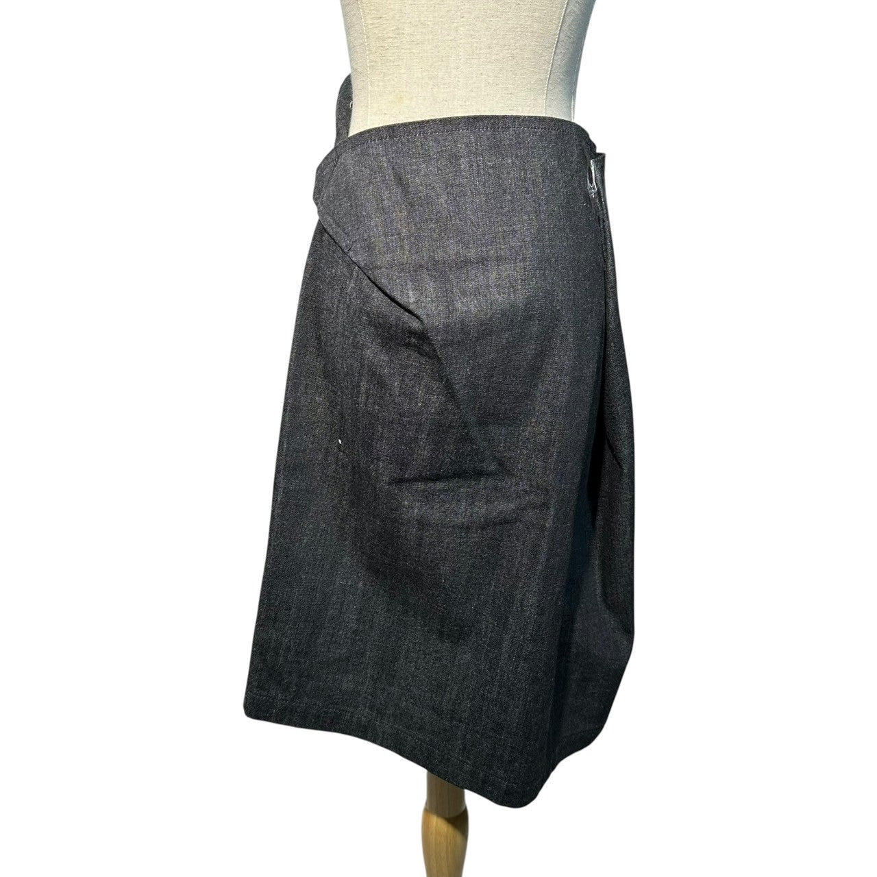 YOHJI YAMAMOTO NOIR(ヨウジヤマモトノアール) Zip Design Denim Skirt ジップデザイン デニム スカート NR-S09-013 3(L程度) ブラック