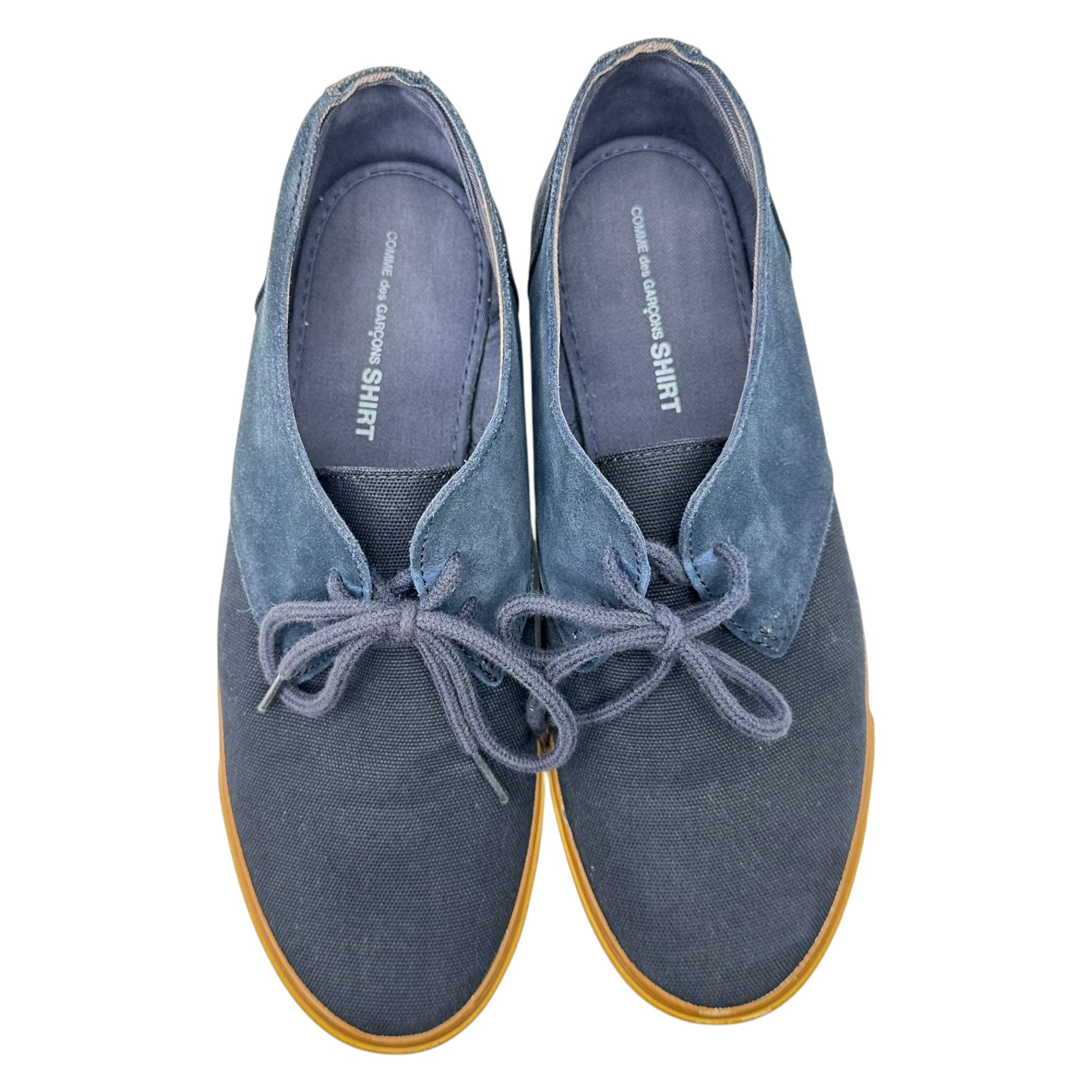 COMME des GARCONS SHIRT×POINTER(コムデギャルソンシャツ×ポインター) 12SS CHESTER キャンバス スウェード スニーカー 28cm ネイビー シューズ