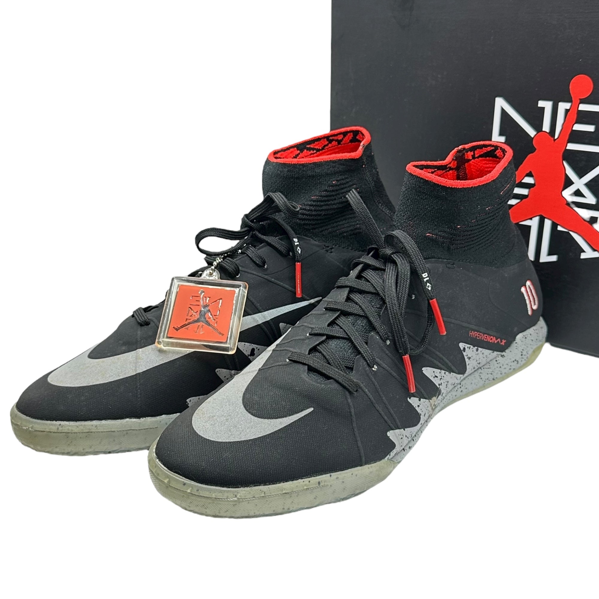 NIKE(ナイキ) HYPERVENOMX PROXIMO NJR IC ハイパーヴェノム プロキシモ ジョーダン ネイマール 820118-006 27.5cm ブラック×グレー スニーカー