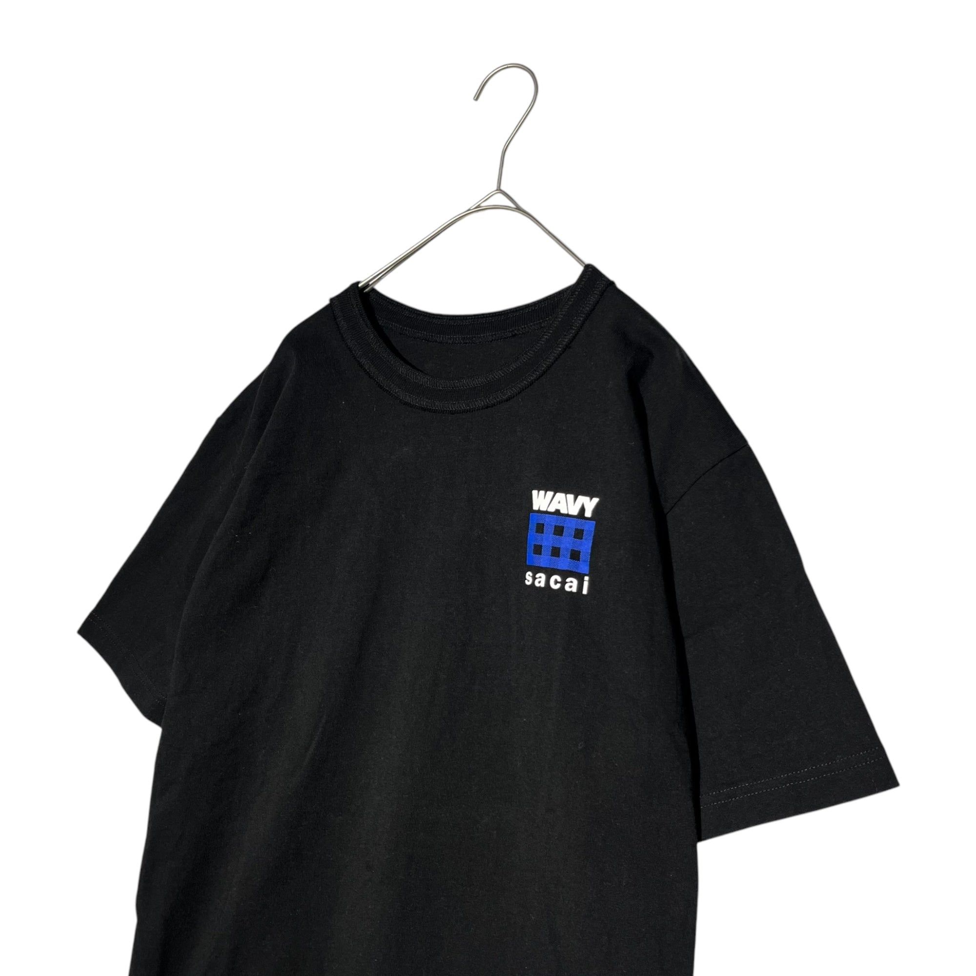 sacai(サカイ) Ghetto Gastro T-shirt 半袖 プリント Tシャツ 23-0551S 3(L程度) ブラック コラボ ゲットー ガストロ