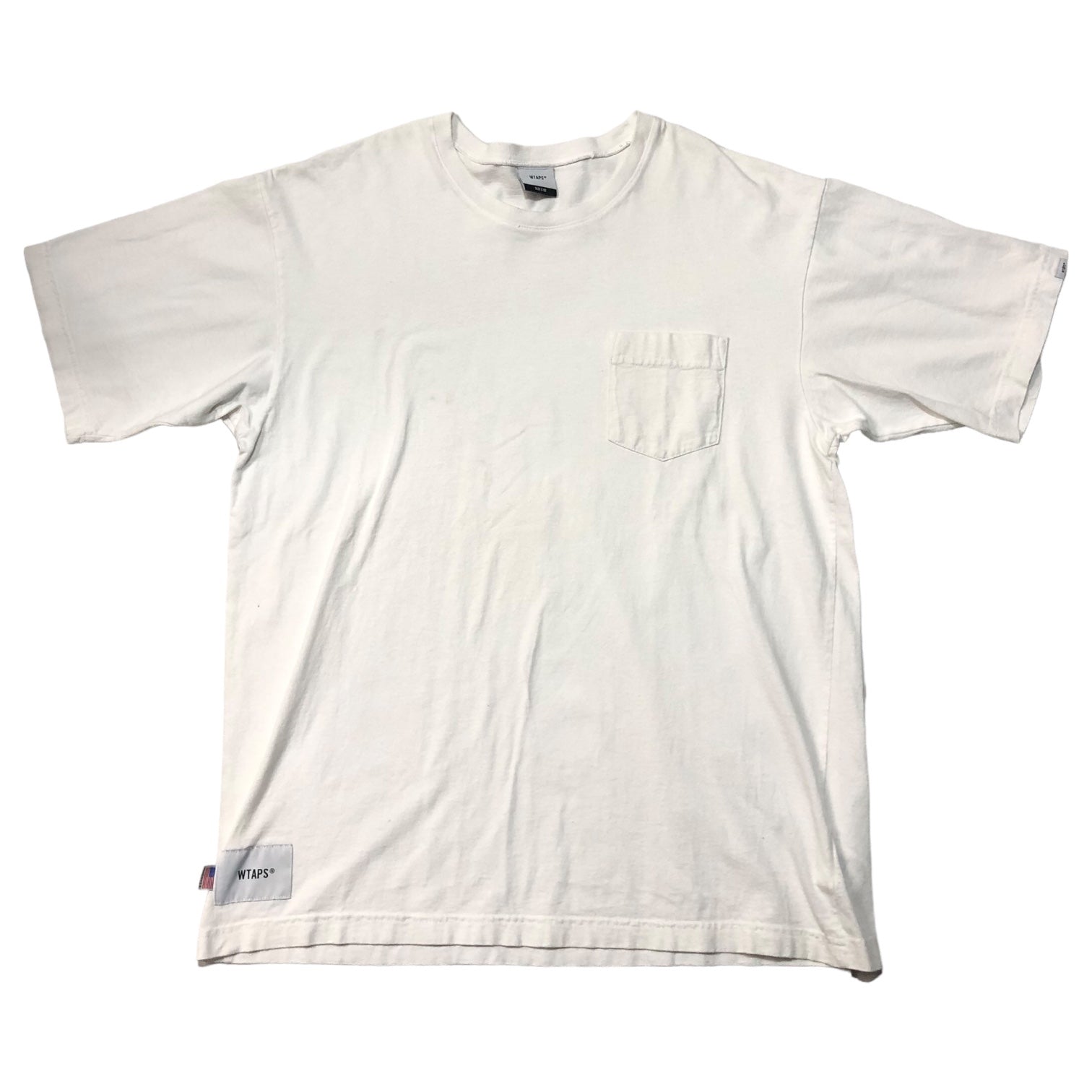 WTAPS(ダブルタップス) 20SS BLANK SS 05 USA/TEE/ブランク/Tシャツ/ポケT 201ATDT-CSM06 SIZE 02(M) ホワイト