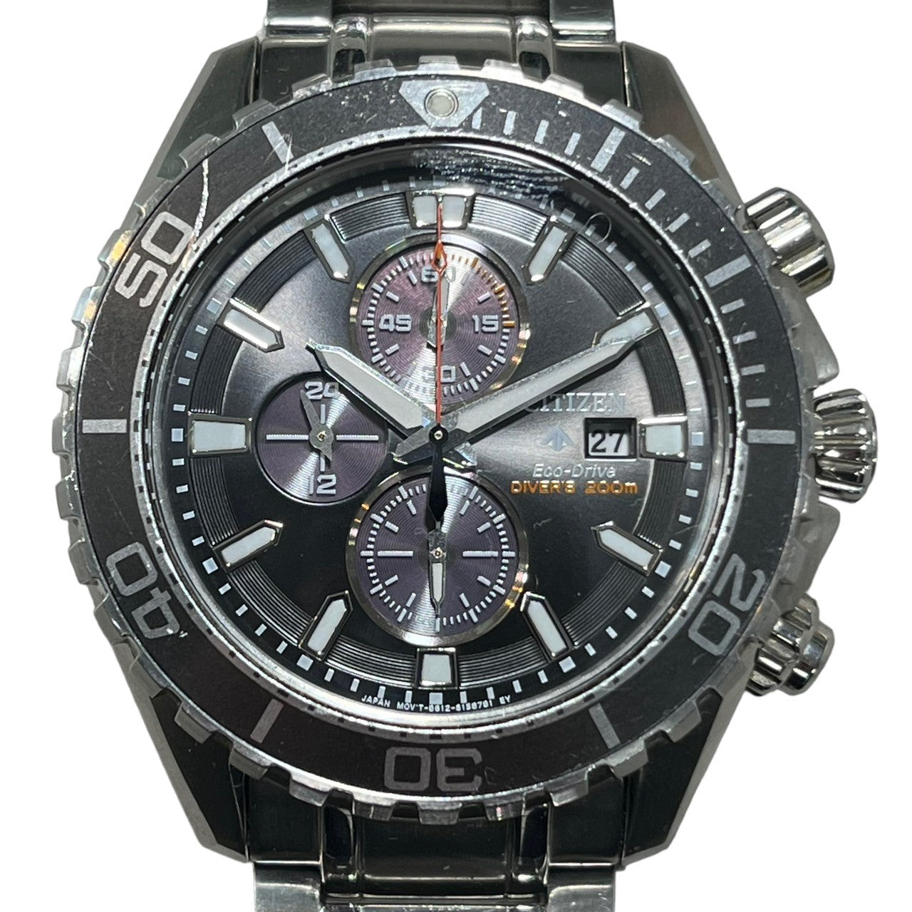 CITIZEN(シチズン) プロマスター PROMAST Eco-Drive 腕時計 B612-S115922 ブラック 腕時計 アナログ クオーツ クロノグラフ ダイバーズ ウォッチ エコドライブ