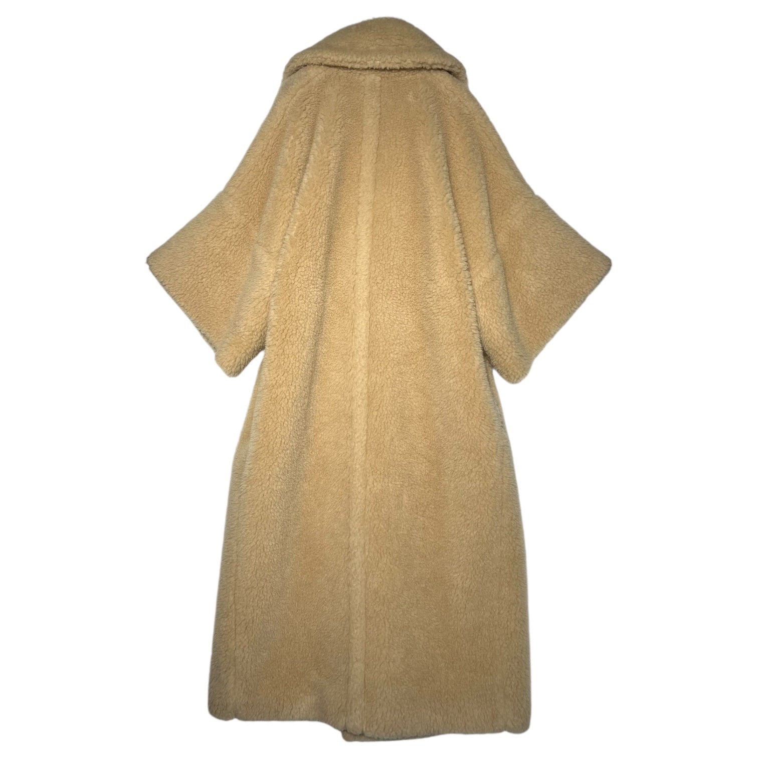 MAX MARA(マックスマーラ) キャメルxウールxシルク テディベア コート PRIMO 23101104316 42(L程度) ベージュ ロング コート ボア チェスター