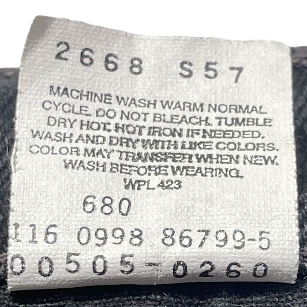 Levi's(リーバイス) 90's 505 black straight denim pants ブラック ストレート デニム パンツ 505-0260 W38/L30 ブラック 先染め メキシコ製 1998年製造 90年代 ヴィンテージ