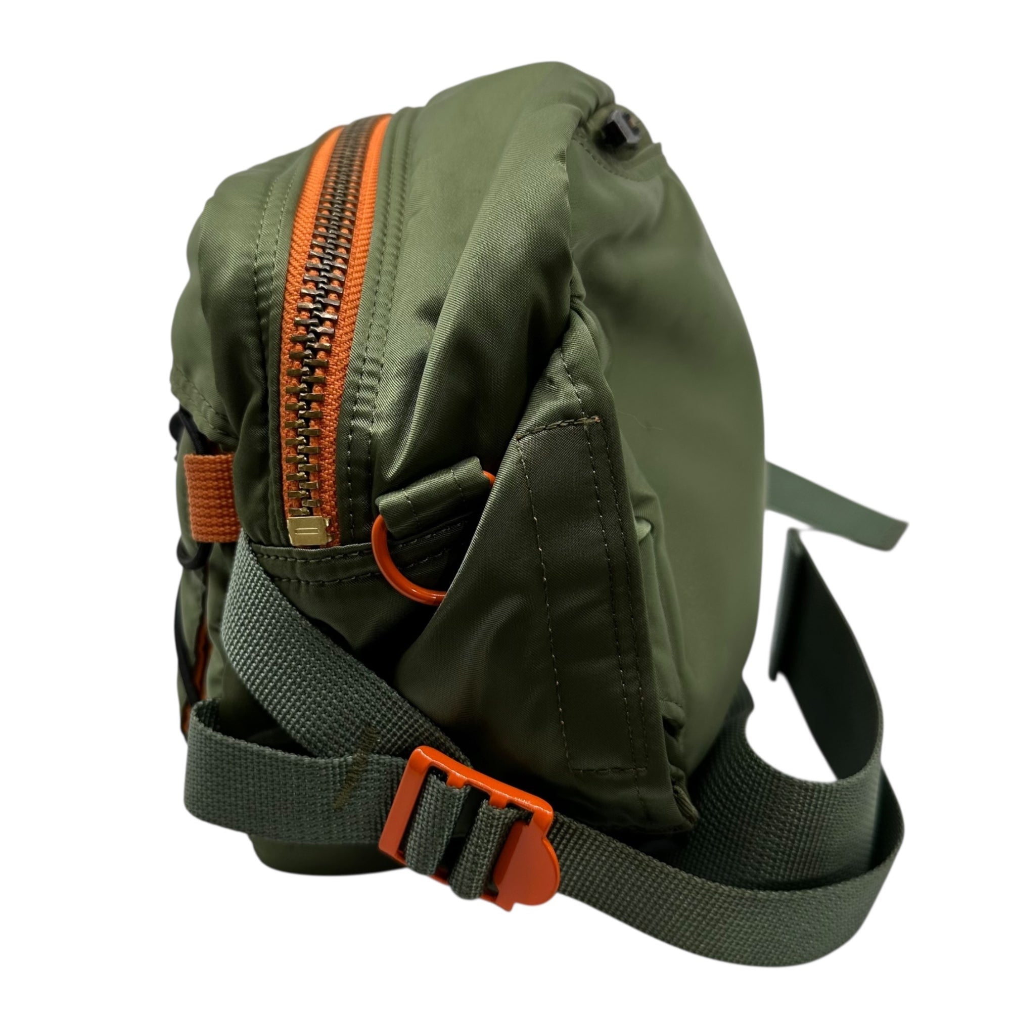 PORTER × BEAMS(ポーター × ビームス) BEAMS special order 35th TANKER shoulder pouch ビームス 別注 35周年 タンカー ショルダー ポーチ バッグ カーキ×オレンジ