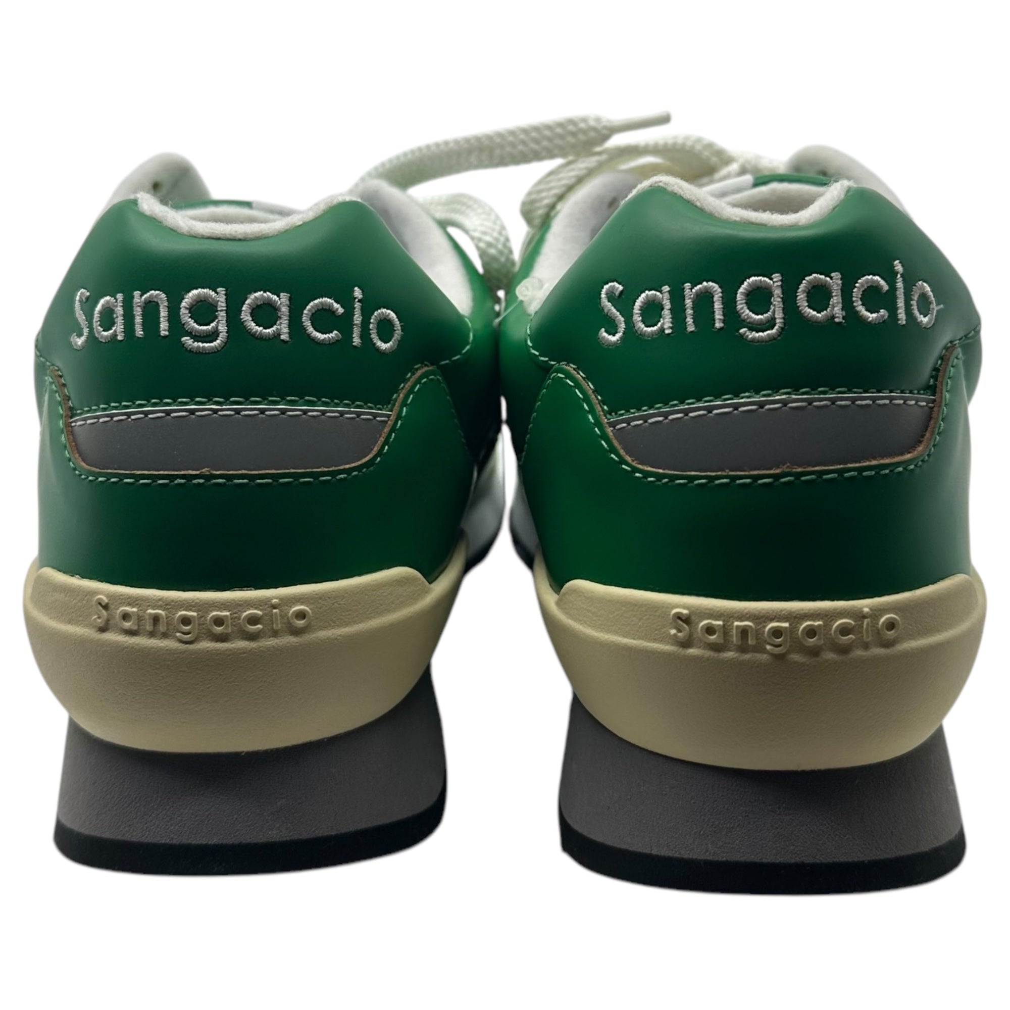 Sangacio(サンガッチョ) にゅ~ず 『GREEN』 限定 OGモデル ローカット スニーカー 旧タグ,手作り運動靴 再現モデル 26cm グリーン 箱付