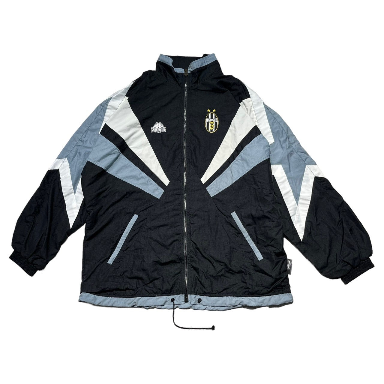 kappa(カッパ) 90's ~ 00's "JUVENTUS" Nylon training wear setup ユヴェントス ナイロン ジャージ セットアップ KF-1100 L ブラック 90年代~ トラック ジャケット ハーフ パンツ