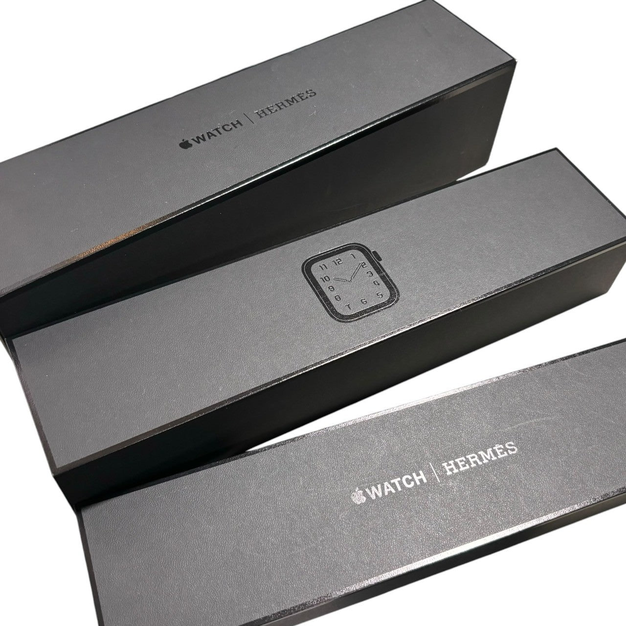 HERMES(エルメス) Apple watch series5 Double Tour 40mm Space Black アップル ウォッチ A2156 40mm ブラック レザー ストラップ スポーツバンド ヴォースイ ヴォースウィフト D刻印