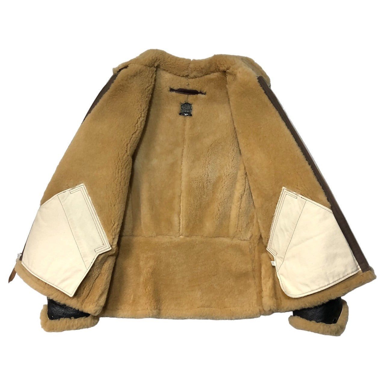 THE FEW(ザフュー) TYPE B-6 フライト ジャケット ムートン レザー 42-12746-P 42R(XL程度) ブラック The few Highlander