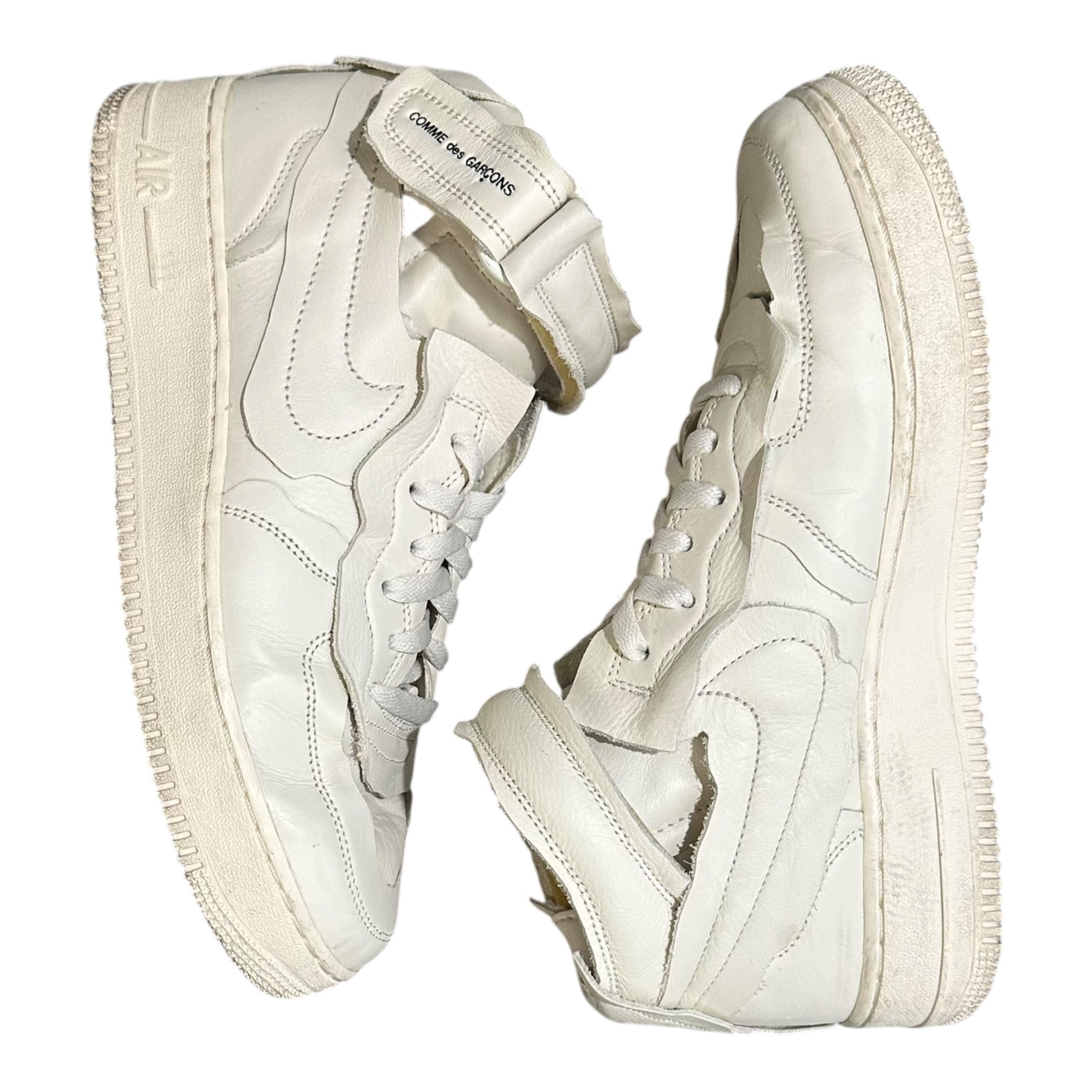 NIKE×COMME des GARCONS COMME des GARCONS(ナイキ×コムデギャルソンコムデギャルソン) Air Force 1 Mid "White" エアフォース ワン ミッド DC3601-100 27cm ホワイト スニーカー