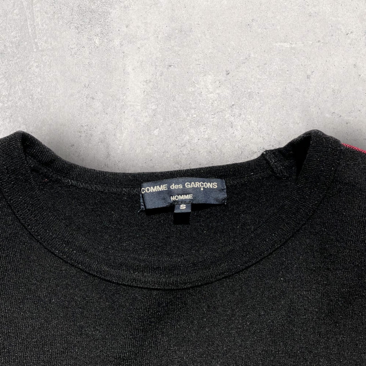 COMME des GARCONS HOMME(コムデギャルソンオム) スリーブラインニット S ブラック AD2005