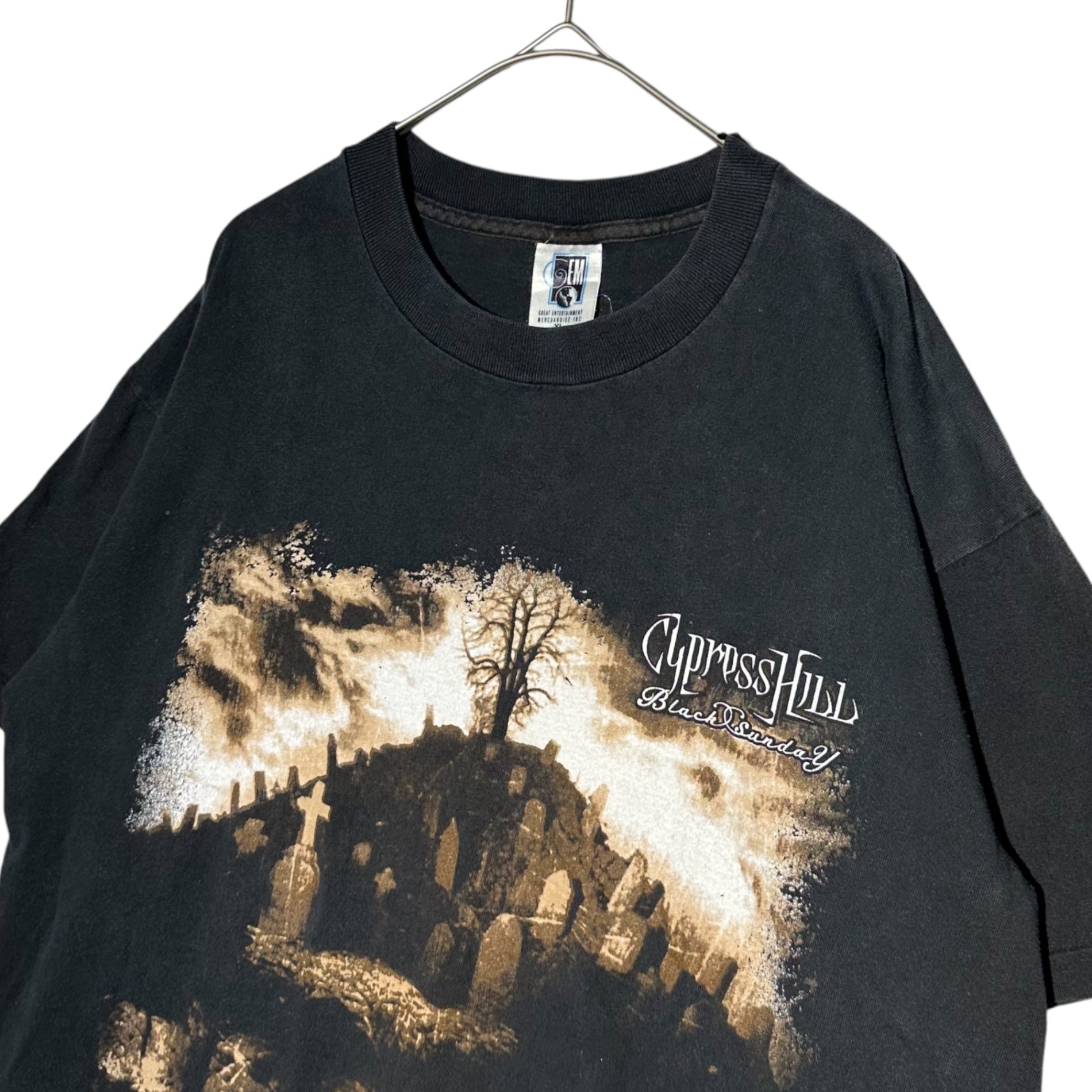 VINTAGE(ヴィンテージ) 90’s ”Cypress Hill” Black sunday Tee サイプレスヒル ブラックサンデイ Tシャツ L ブラック 90年代 ヒップホップ ラップ PHUNCKY PHEEL. INC
