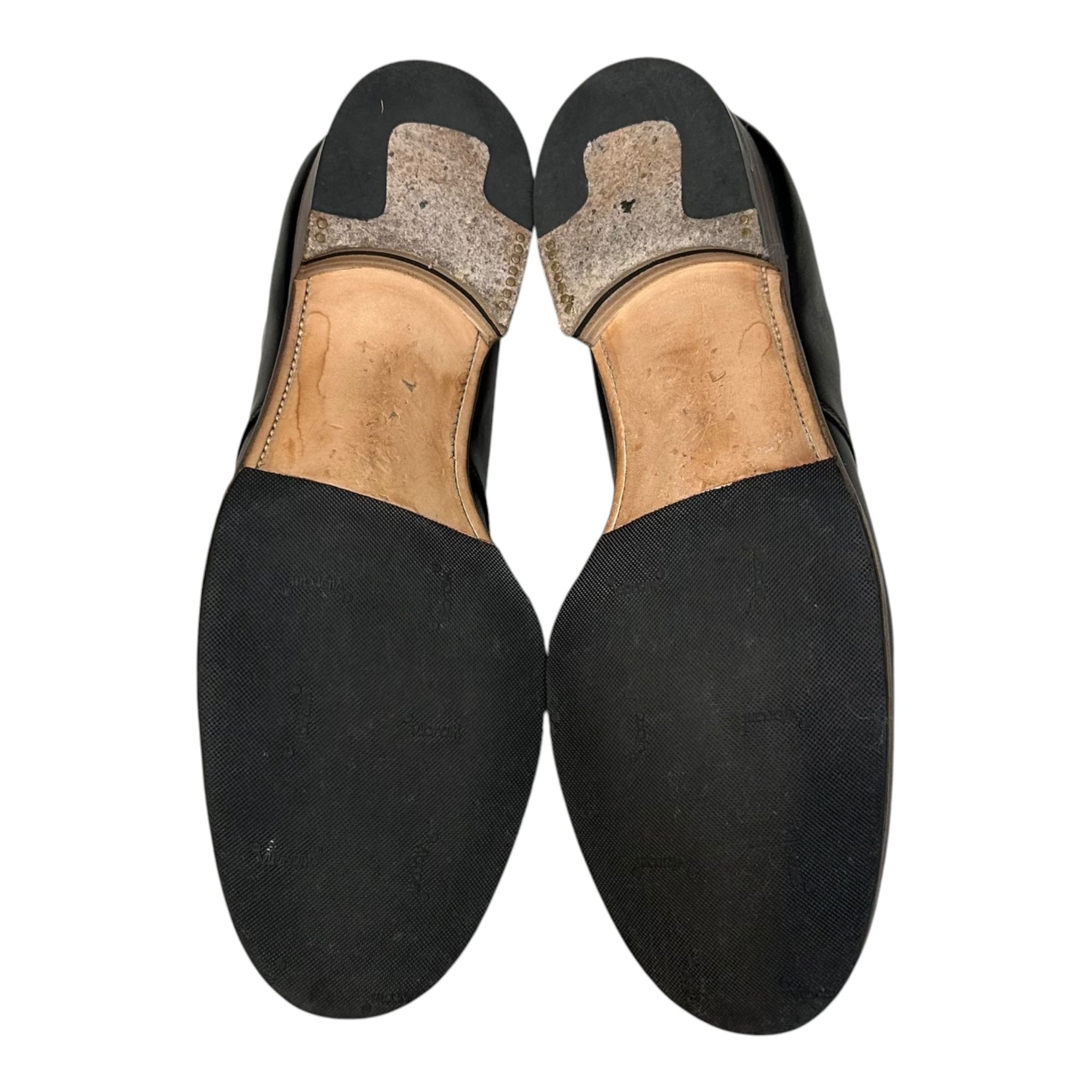 forme(フォルメ) Blucher plain toe 外羽根 プレーントゥ ダービー シューズ fm-708 4 1/2(約25.0cm) ブラック レザー 革靴