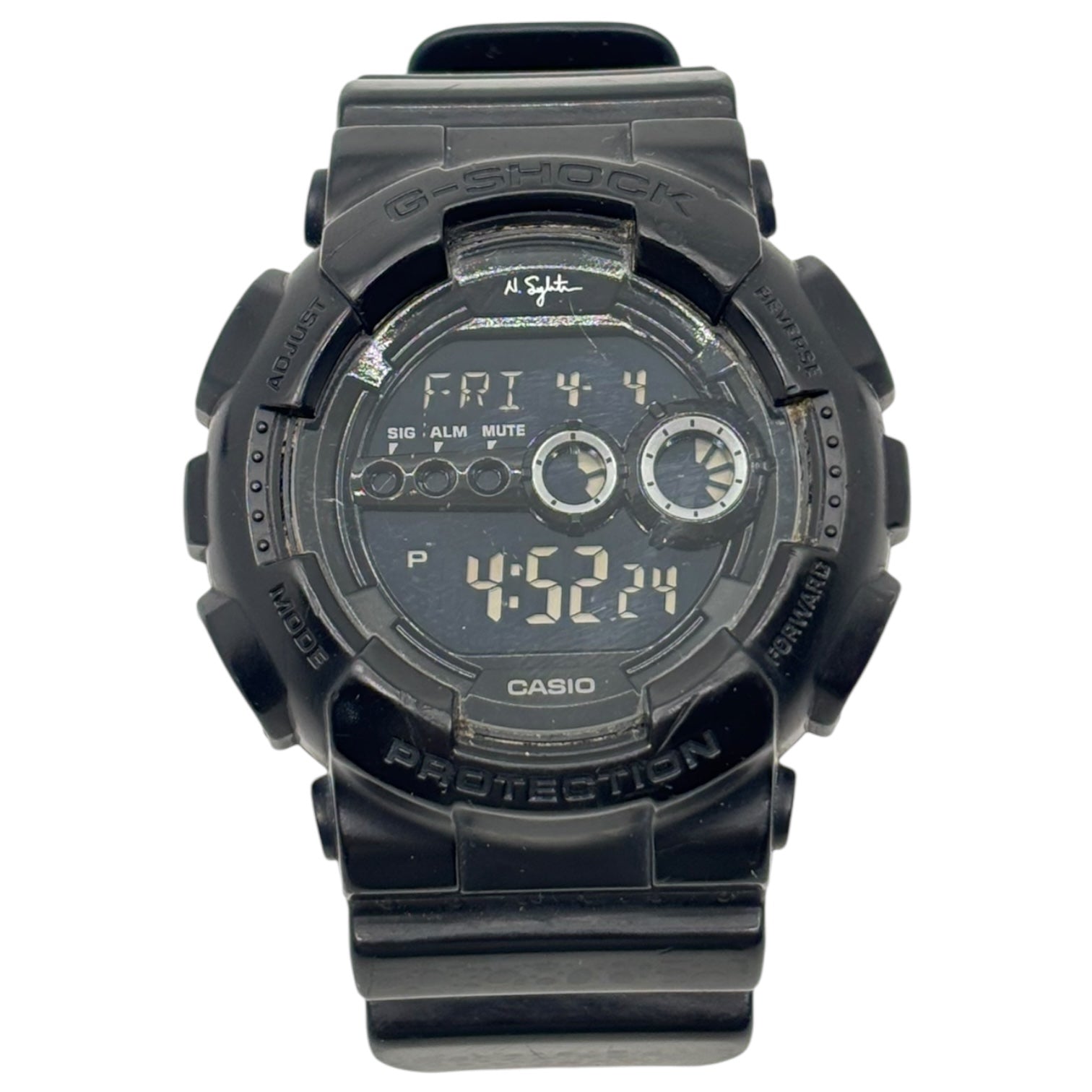 CASIO×Nigel Sylvester(カシオ×ナイジェルシルベスター) G-SHOCK DIGITAL 30周年記念モデル ジーショック デルタ 腕時計 GD-101NS-1JR ブラック デジタル ウォッチ コラボ