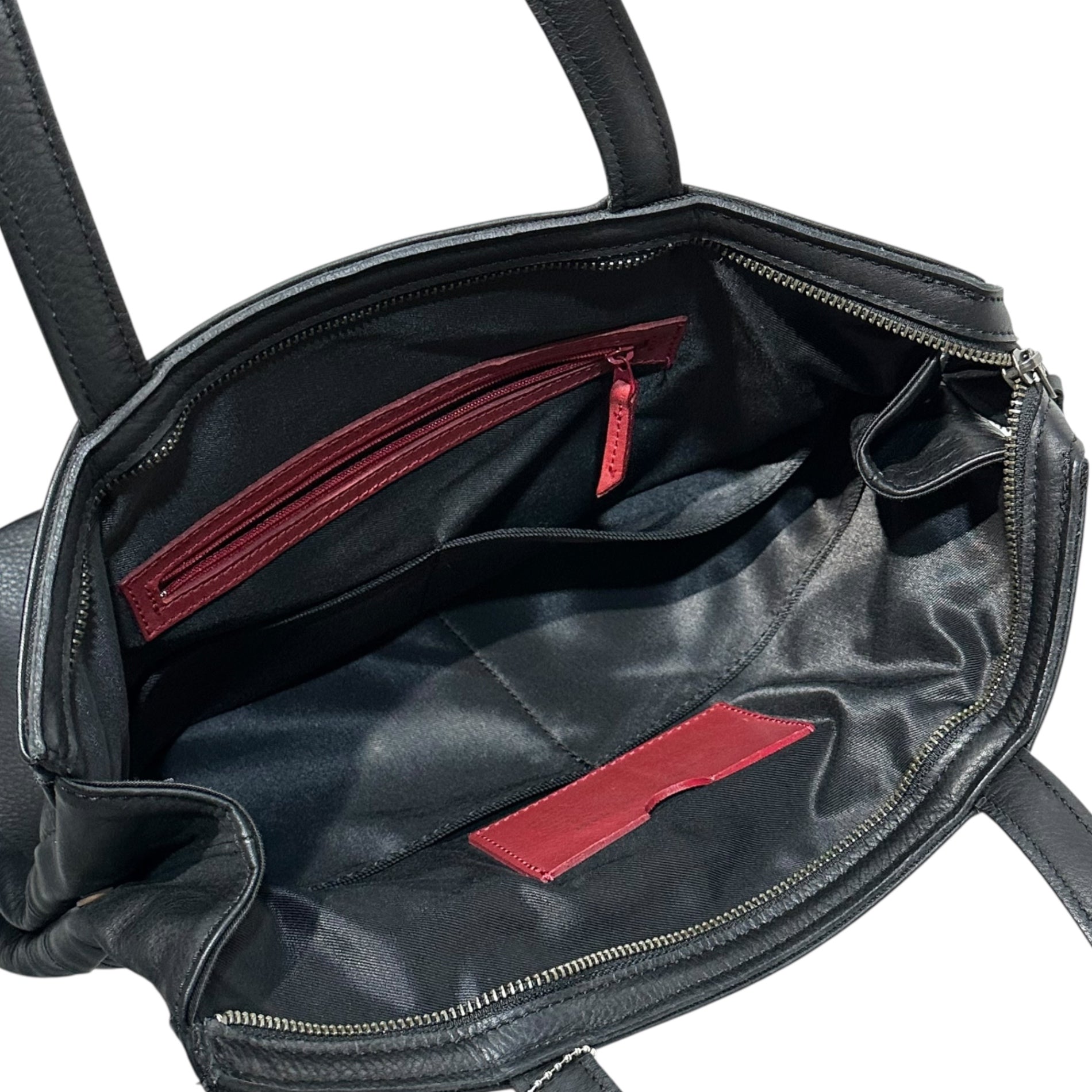 VLIEGER & VANDAM(フリーガーアンドファンダム) Pistol Embossed Leather Tote Bag ピストル 型押し レザー トート バッグ ブラック