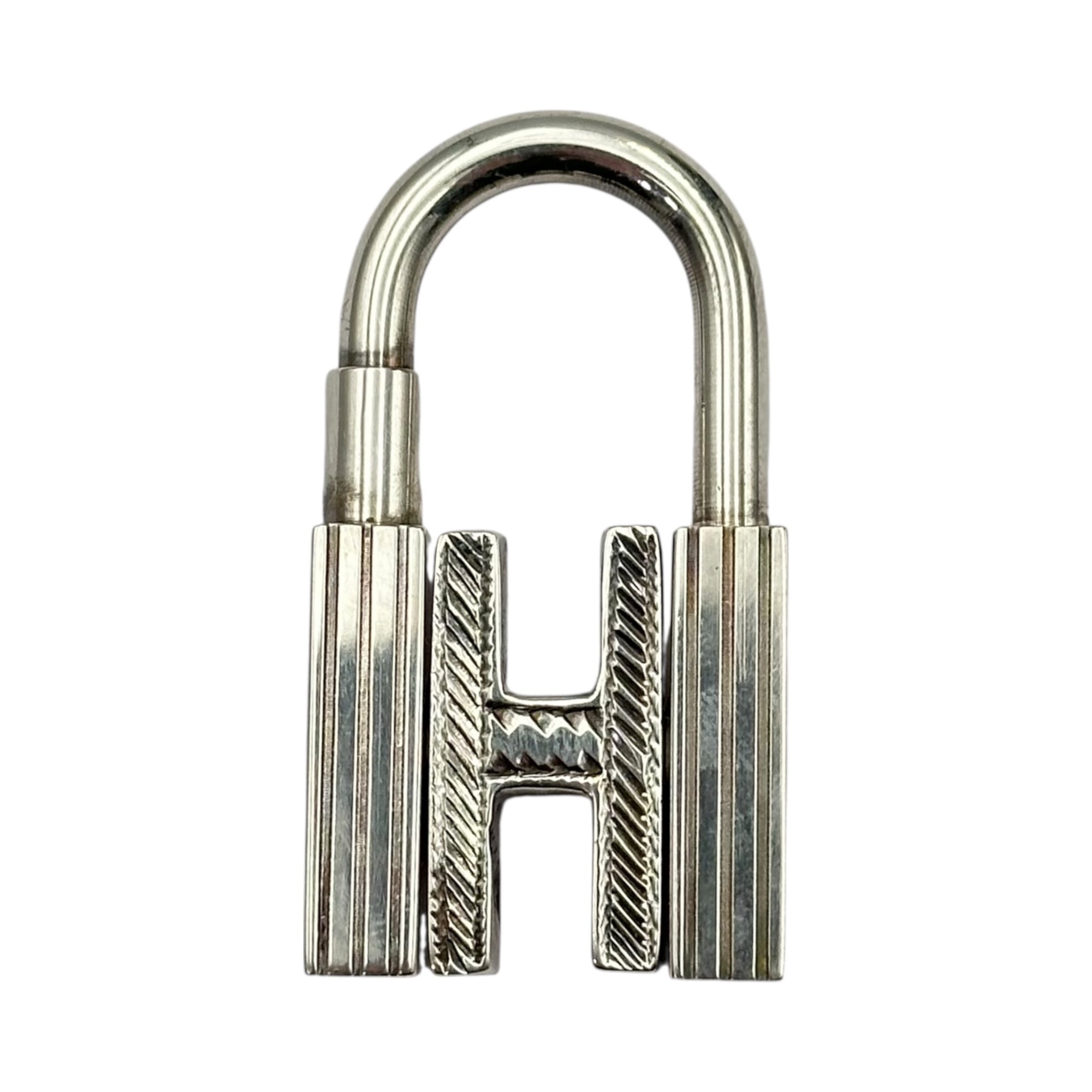 HERMES(エルメス) H motif Padlock Cadena Charm Hモチーフ 南京錠 カデナ チャーム シルバー 箱付 ペンダントトップにも