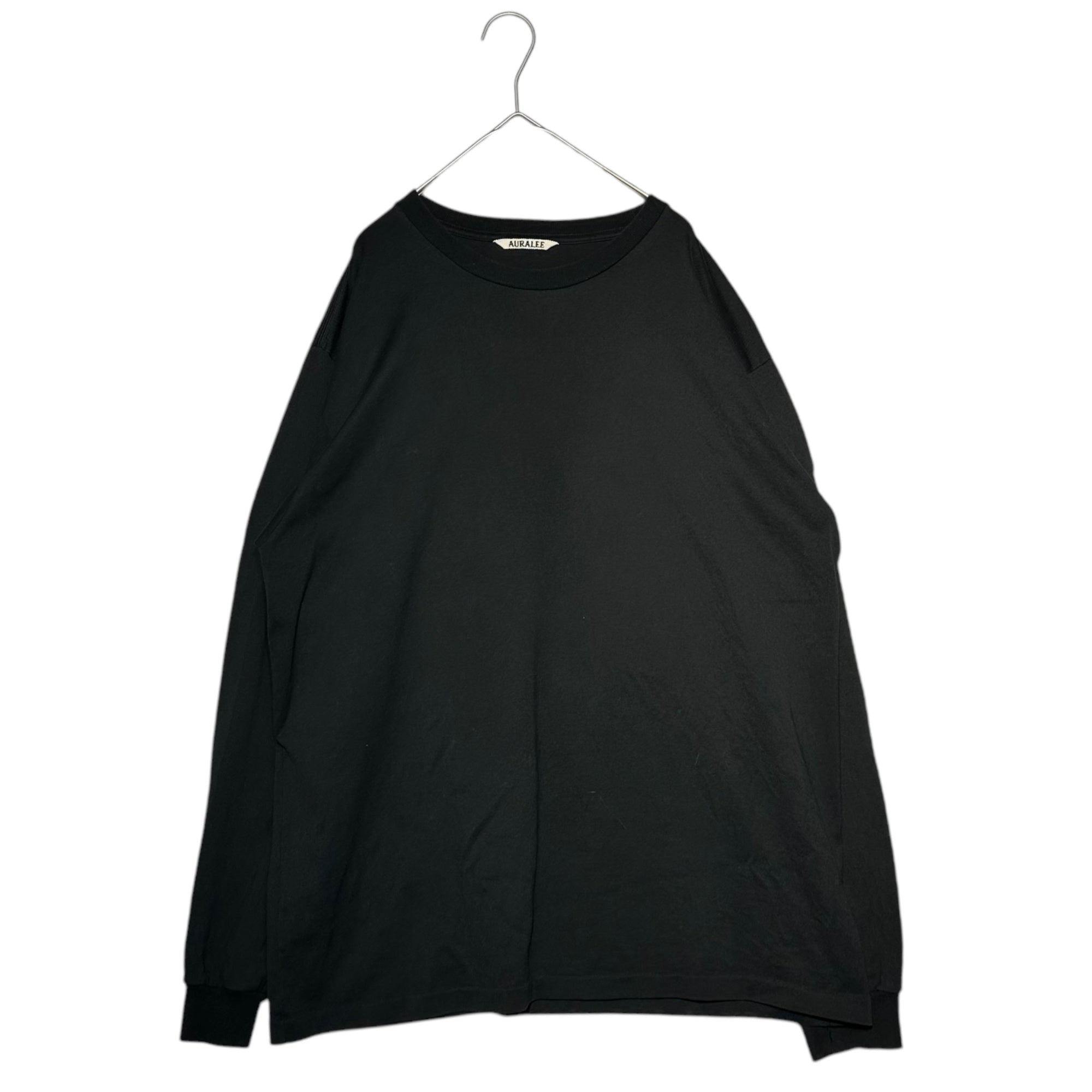AURALEE(オーラリー) 20SS A00SP01GT LUSTER PLAITING L/S TEE ロングスリーブ 長袖 Tシャツ ロンT A00SP01GT 3 ブラック 定番人気商品