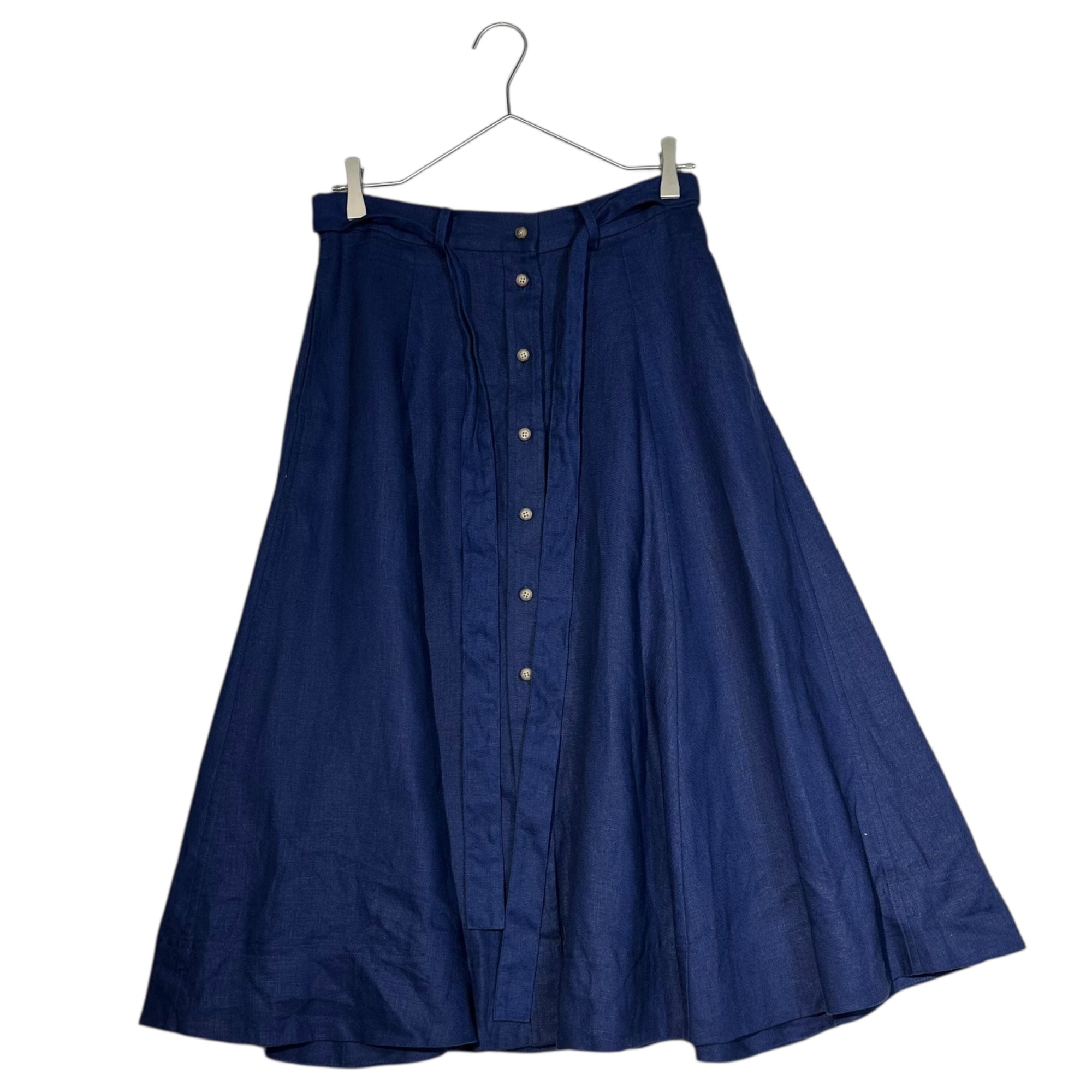 POLO RALPH LAUREN(ポロラルフローレン) Front button linen long skirt フロントボタン リネン ロング スカート 0200011323 4(160cm) ブルー