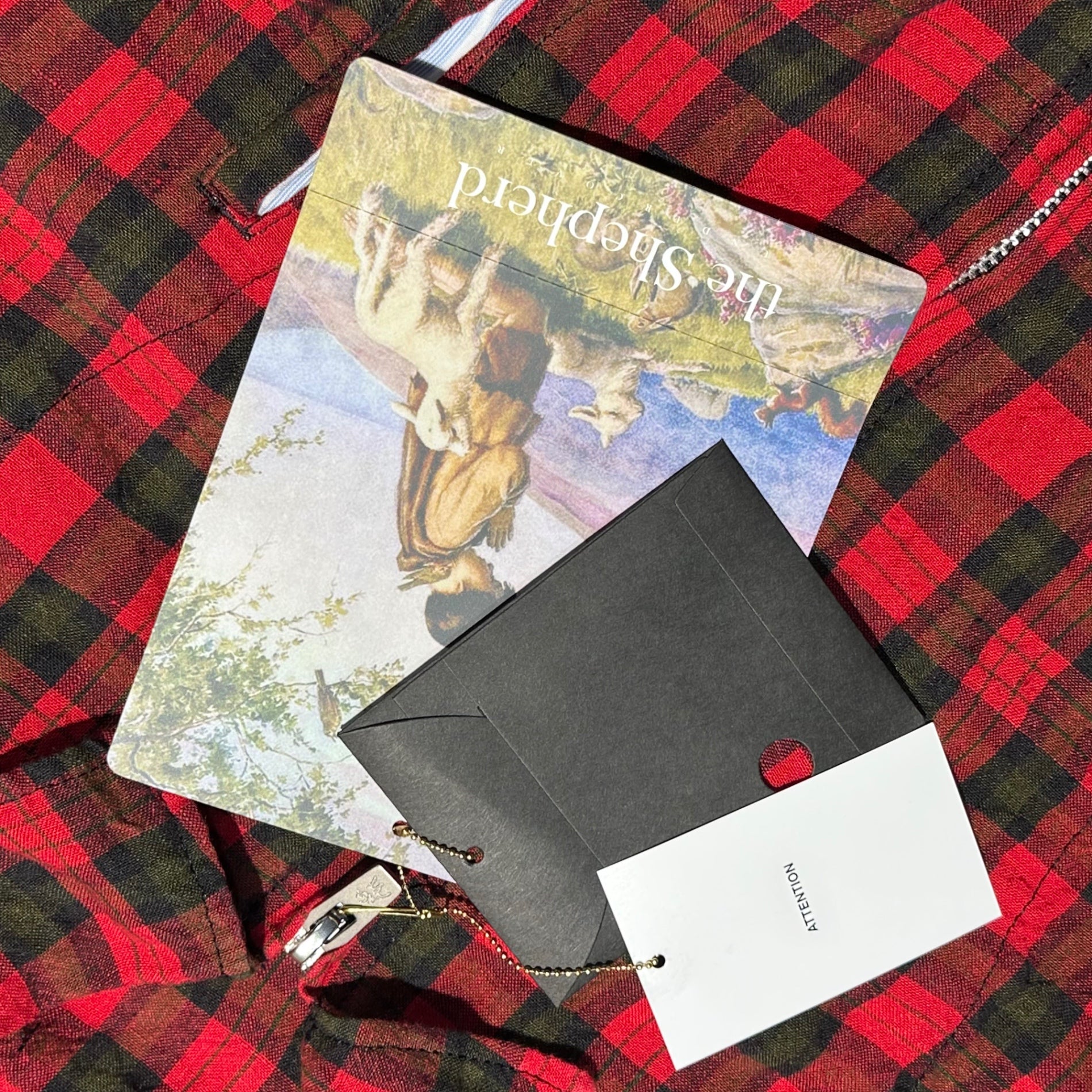 the Shepherd UNDERCOVER(ザ シェパード アンダーカバー) 25SS Check Linen Zip-Up Blouson チェック リネン ジップアップ ブルゾン US1E9201 4(L程度) レッド 参考定価82,500円+税(税込)