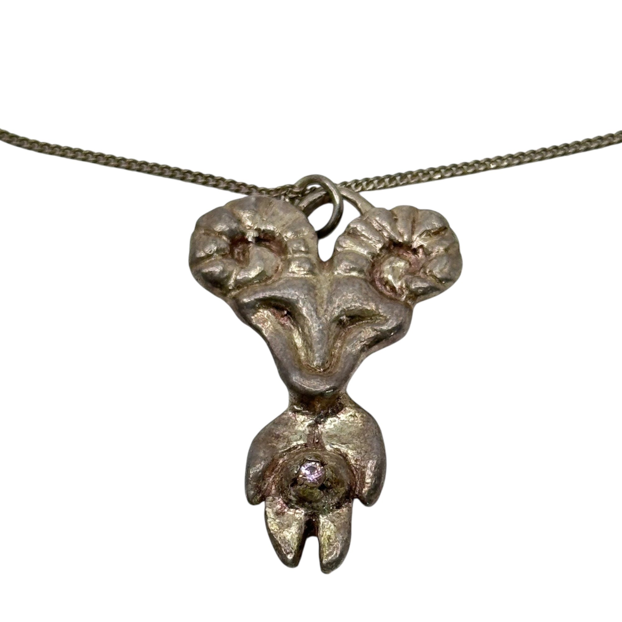 STONE BERRY(ストーンベリー) 925 Silver PREGGO PAN NECKLACE ”Pink Tourmaline” プレゴパン ピンク トルマリン ネックレス シルバー 石 ジュエリー ストックホルム発ブランド