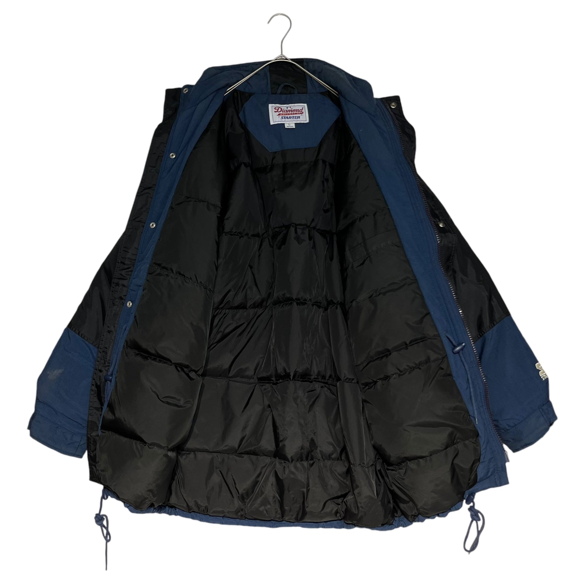 STARTER(スターター) 90's Diamond COLLECTION Indians down jacket ダイアモンド コレクション インディアンズ ダウンジャケット 90年代 L ネイビー