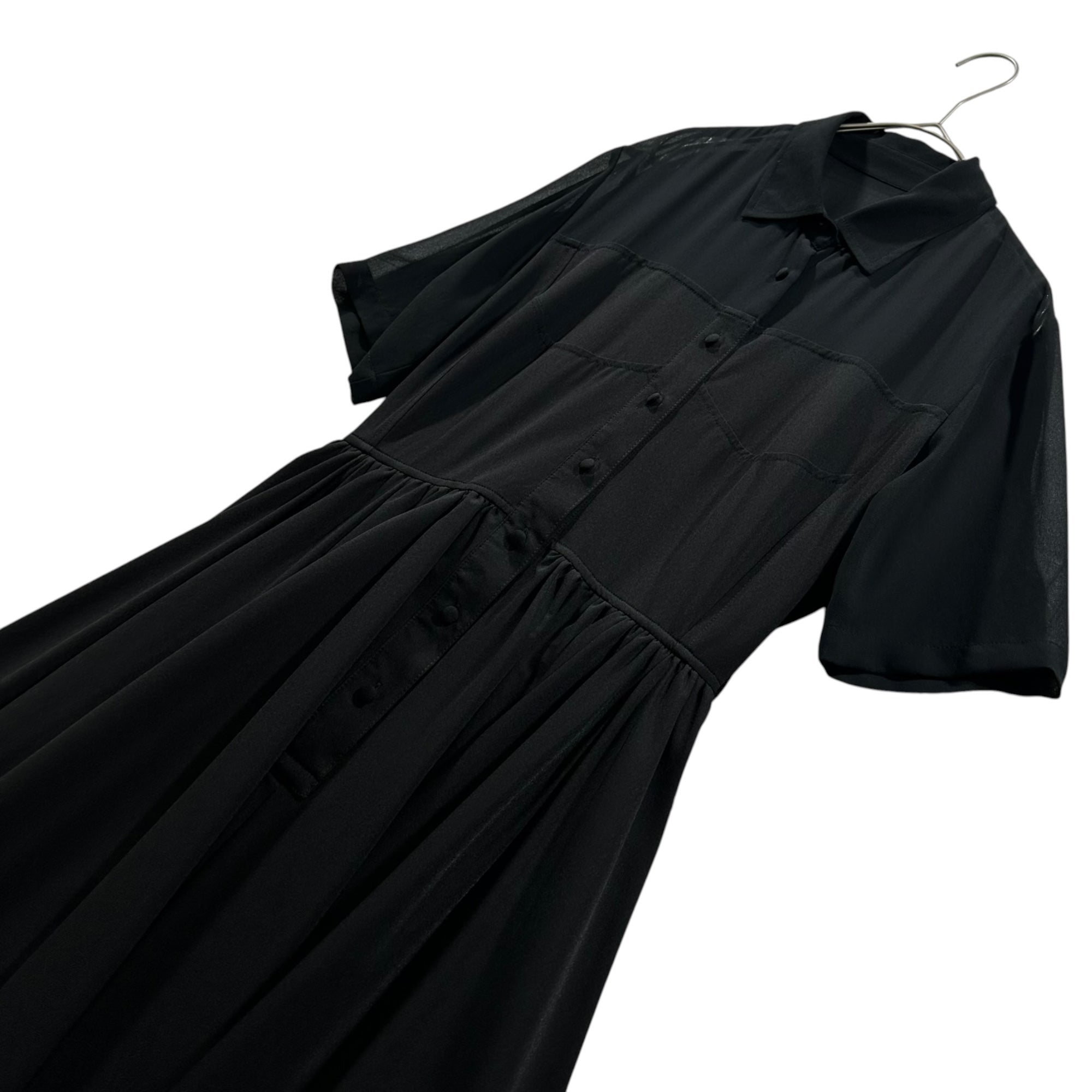 AMERI(アメリ) 2021SS CORSET DOCKING DRESS コルセットドッキングドレス ワンピース 01110541040 S ブラック